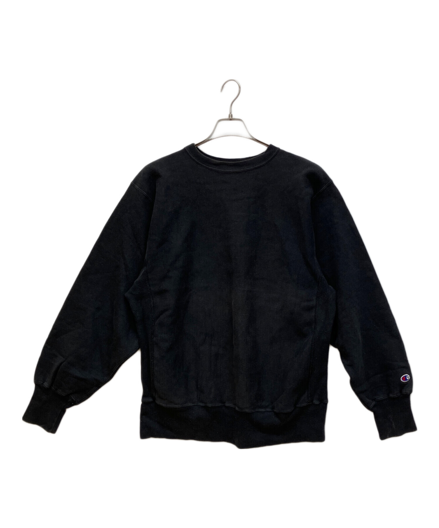 チャンピオン リバースウィーブ スウェット ブラック 90\u0027s champion リバースウィーブスウェット 目無し無地 ブラックSP-252