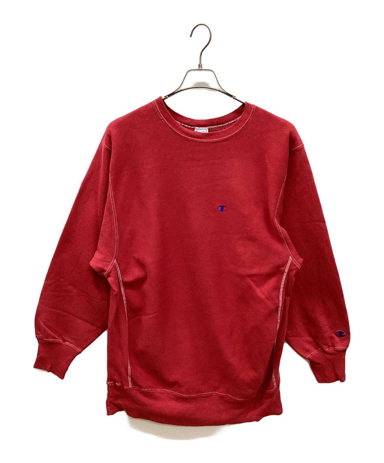 【GOODバランス！】チャンピオン　リバースウィーブ　スウェット　赤 中古・古着通販】Champion REVERSE WEAVE (チャンピオン リバース