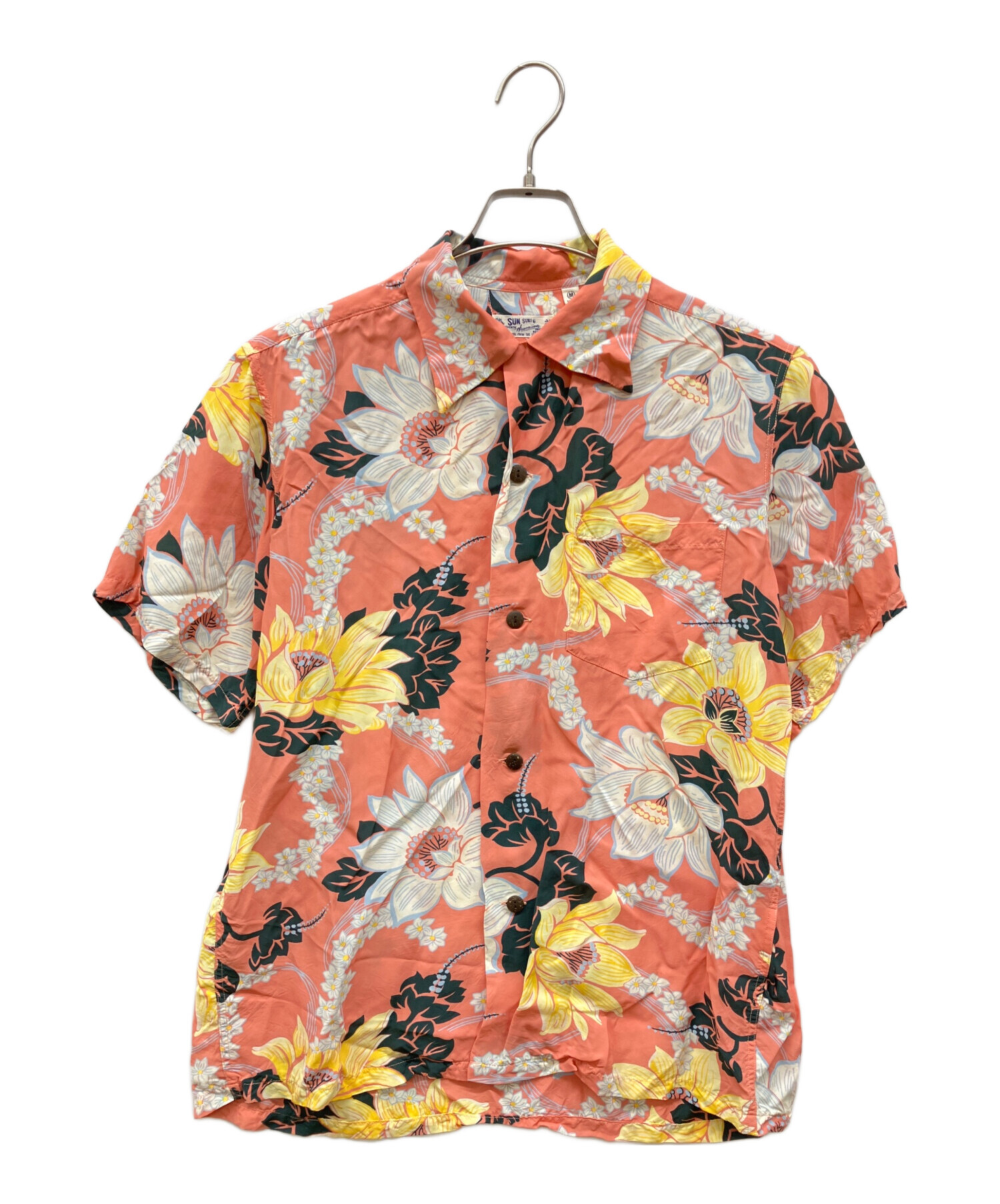 中古・古着通販】Sun Surf (サンサーフ) アロハシャツ ピンク サイズ:M