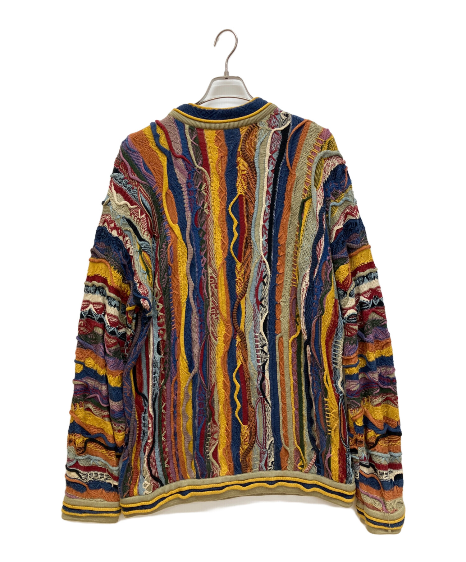 中古・古着通販】Coogi (クージー) 3Dニット ブラウン サイズ:L 