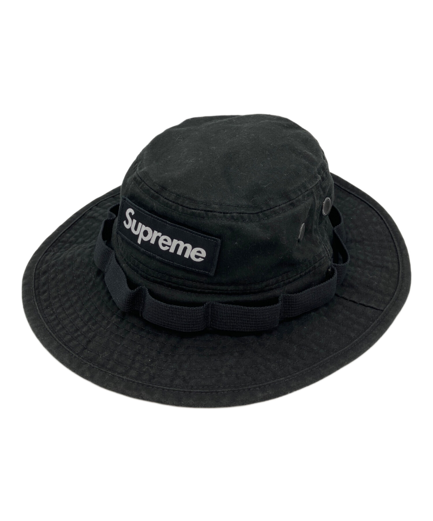 Supreme 2017ss ブーニーハット デニムハット ブラック 黒 M/L 中古