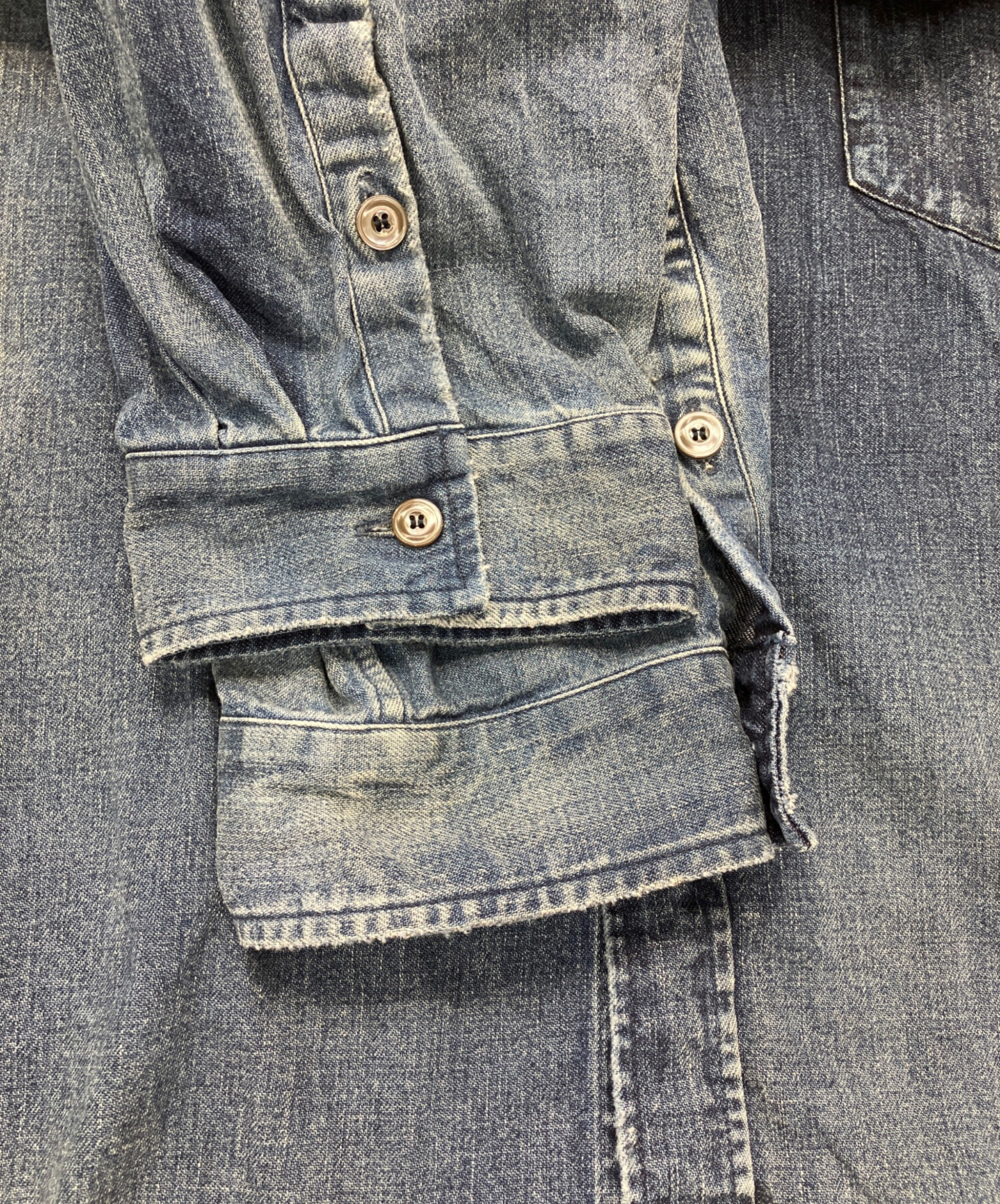 中古・古着通販】ANCELLM (アンセルム) DRESS DENIM SHIRT デニム