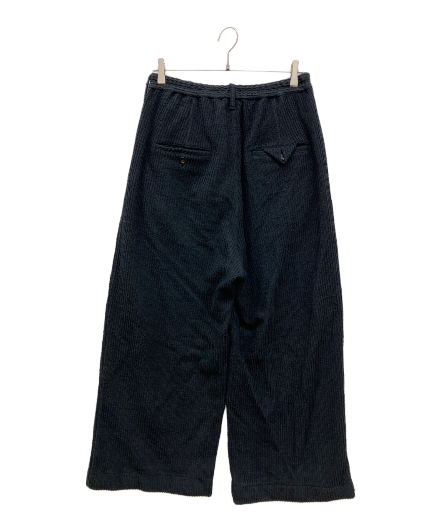 ANCELLM CUT STRIPE EASY SLACKS NAVY | CUT EASY ma Maison SLACKS(WHITE)