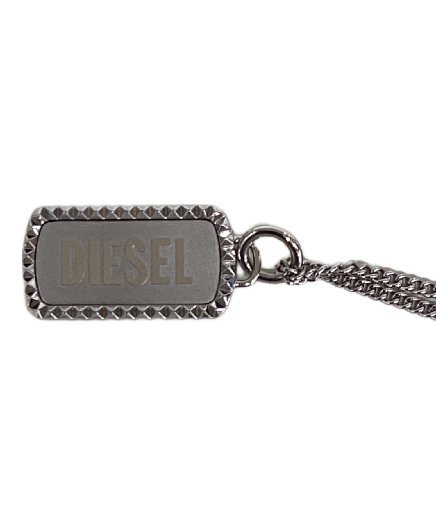 中古・古着通販】DIESEL (ディーゼル) ドッグタグネックレス シルバー