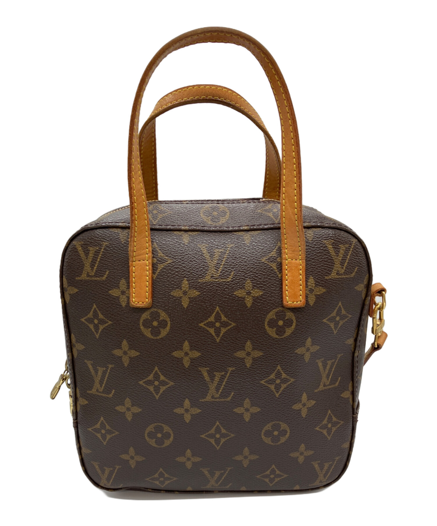 LOUIS VUITTON ハンドバッグ モノグラム スポンティーニ ブラウン 中古・古着通販】LOUIS VUITTON (ルイ ヴィトン) スポンティーニ