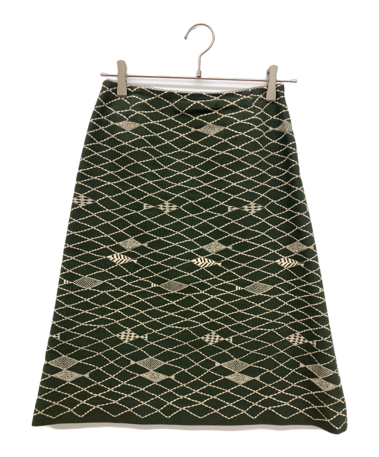 中古・古着通販】mina perhonen (ミナ ペルホネン) 魚刺繍スカート