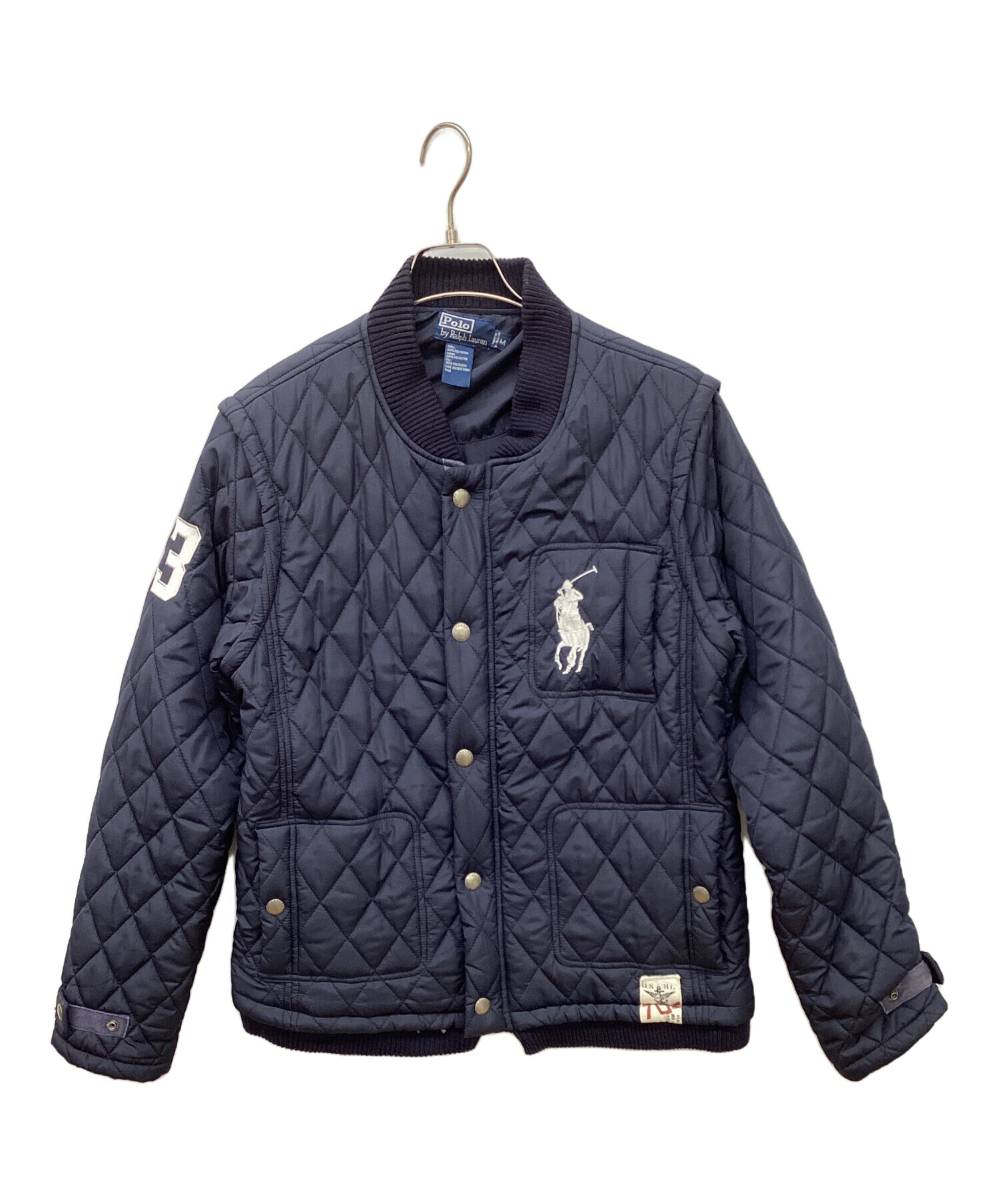【レア】ラルフローレン⭐︎ハンティングジャケット⭐︎キルティング⭐︎ネイビー ポロラルフローレン 中綿ジャケット 紺 ネイビー ハンティング