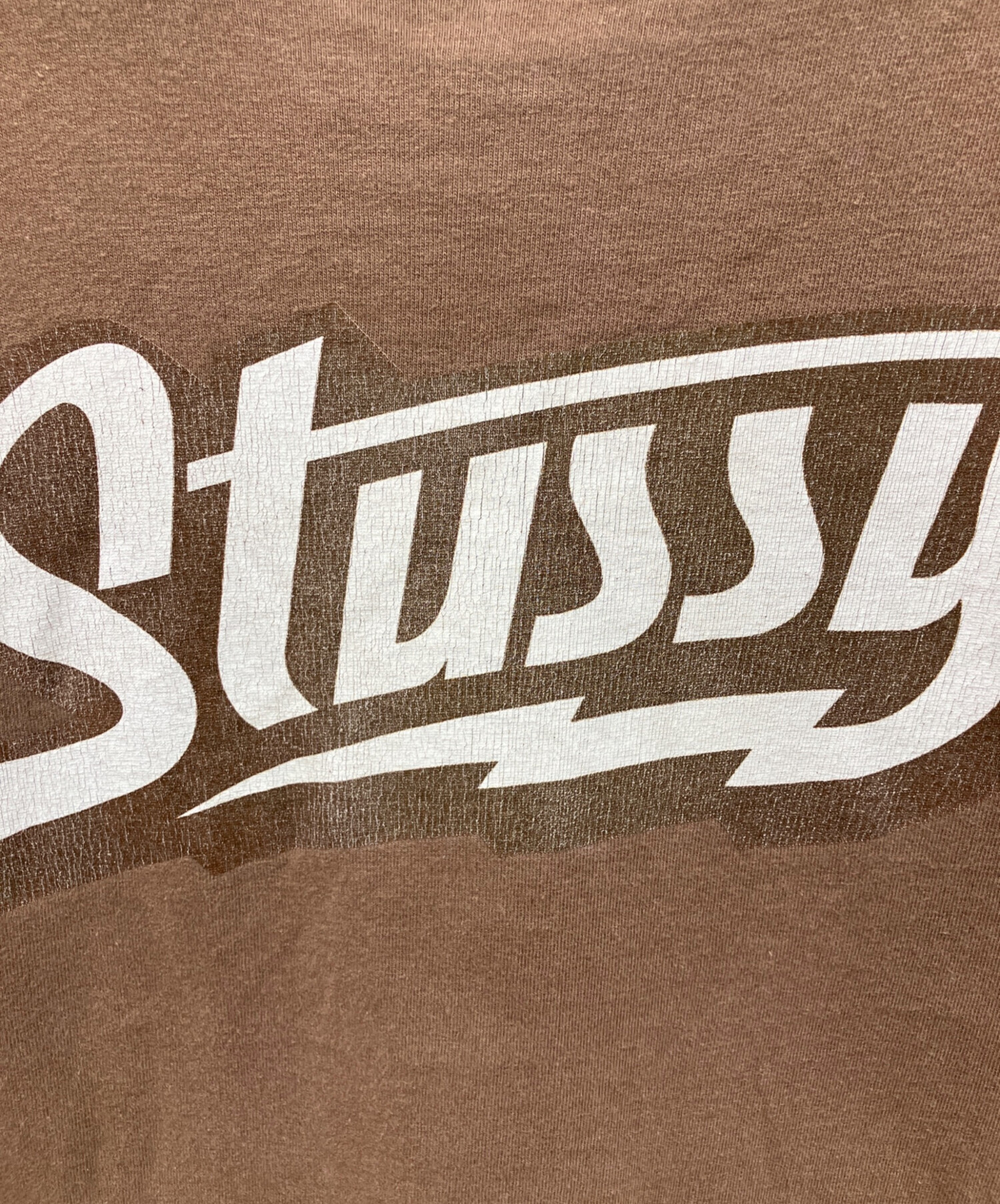 中古・古着通販】stussy (ステューシー) ロゴTシャツ ブラウン サイズ