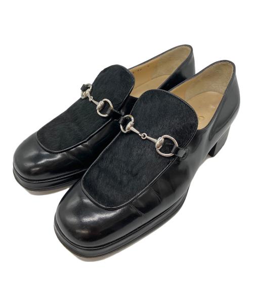 【GUCCI】グッチ ホースビットローファー ブラック UK6D 未使用新品 新品未使用品】【GUCCI】グッチ ホースビット ローファー レザー