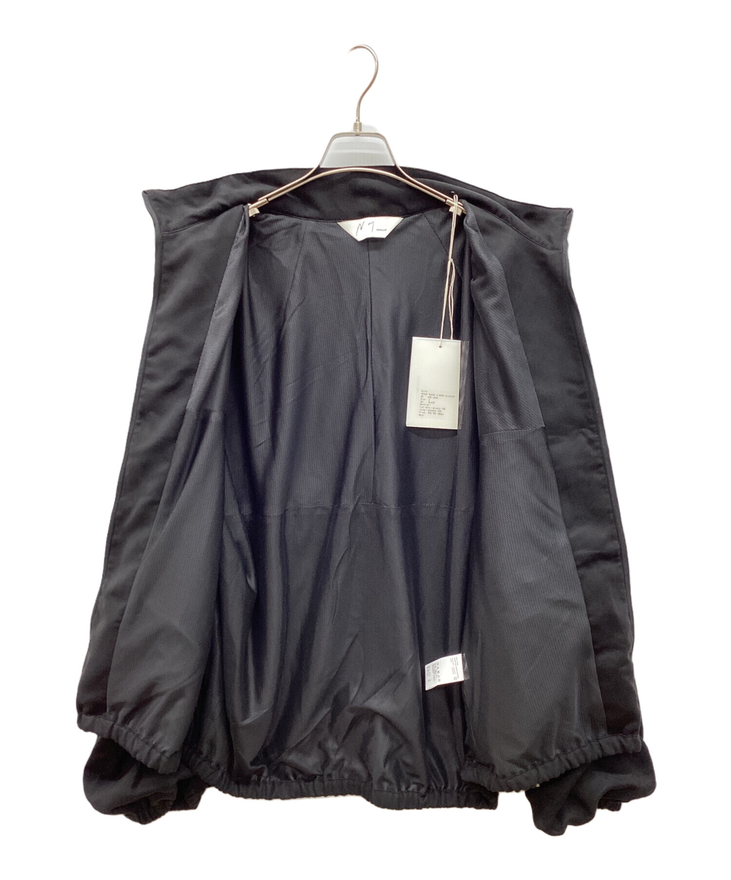 ANCELLM KIMONO BLOUSON サイズ2 ブラック 中古・古着通販】ANCELLM (アンセルム) VEAGAN SUEDE KIMONO BLOUSON