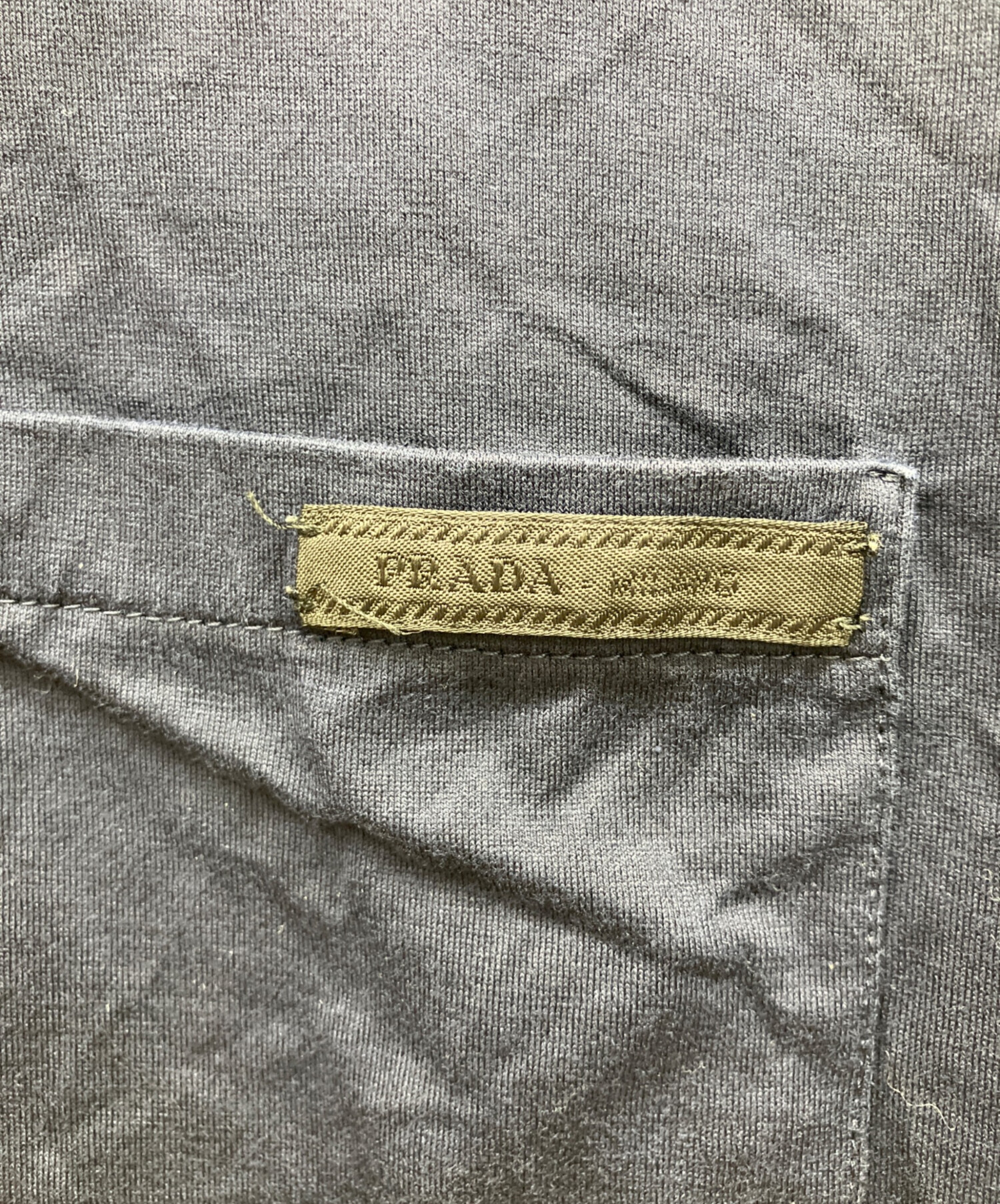 中古・古着通販】PRADA (プラダ) ポロシャツ ネイビー サイズ:L