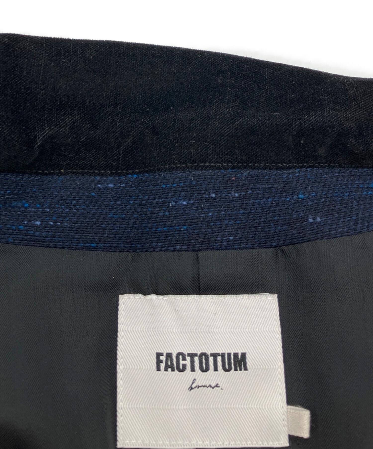 中古・古着通販】FACTOTUM (ファクトタム) コート ネイビー サイズ:44
