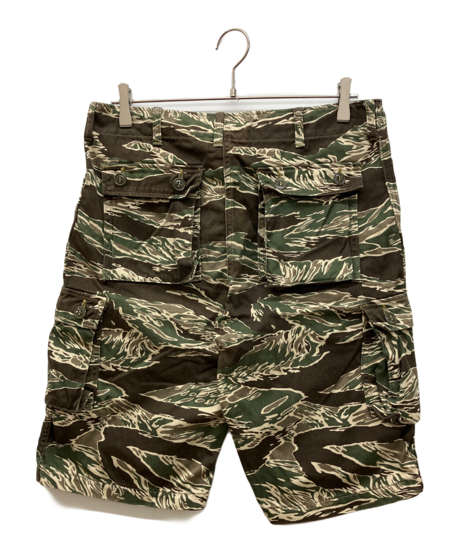 THE REAL McCOY'S タイガーカモ カーゴ ハーフパンツ M TIGER CAMOUFLAGE CIVILIAN SHORTS / LATE WAR