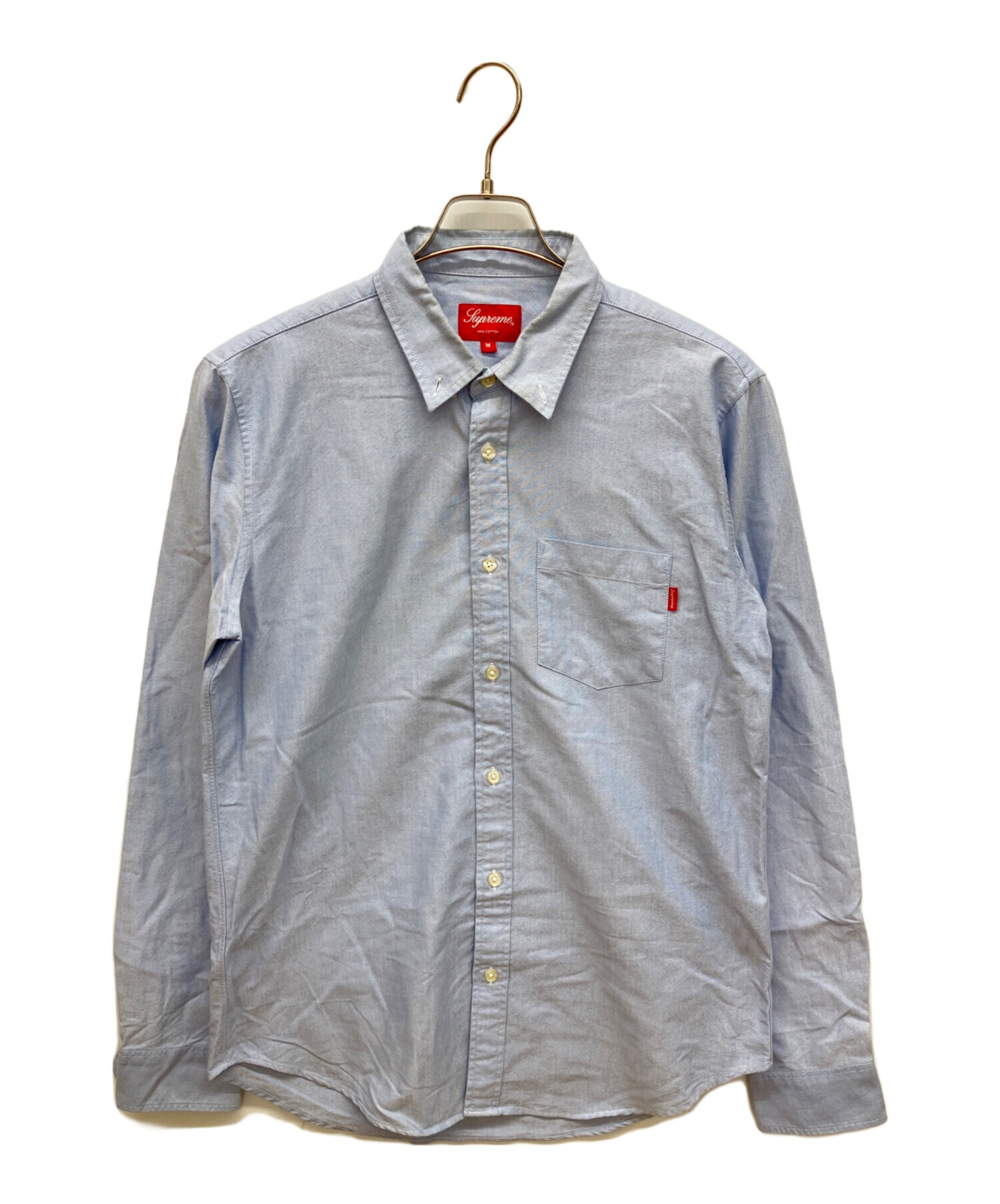 Supreme シュプリーム Oxford Shirt オックスフォード シャツ 中古・古着通販】SUPREME (シュプリーム) BDオックスフォードシャツ L
