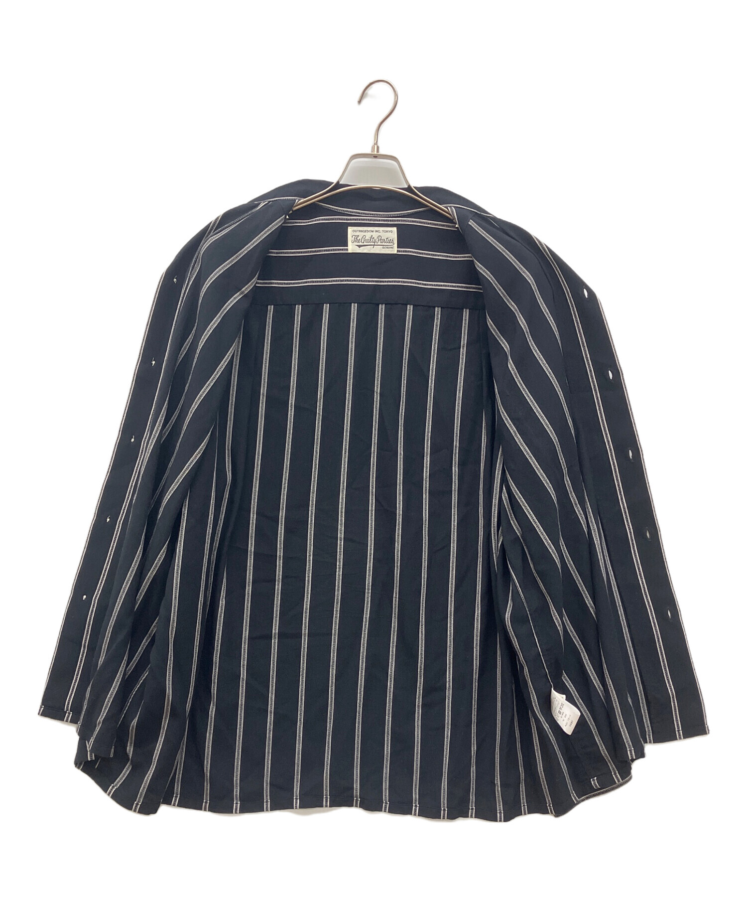 中古・古着通販】WACKO MARIA (ワコマリア) STRIPED OPEN COLLAR SHIRT