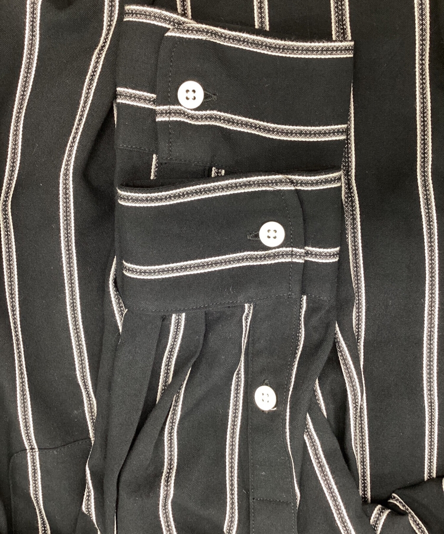 中古・古着通販】WACKO MARIA (ワコマリア) STRIPED OPEN COLLAR SHIRT
