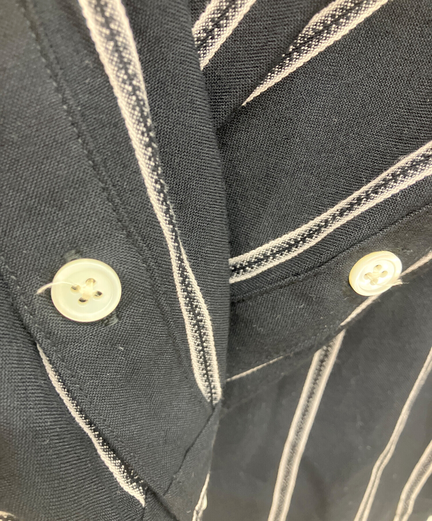 中古・古着通販】WACKO MARIA (ワコマリア) STRIPED OPEN COLLAR SHIRT 