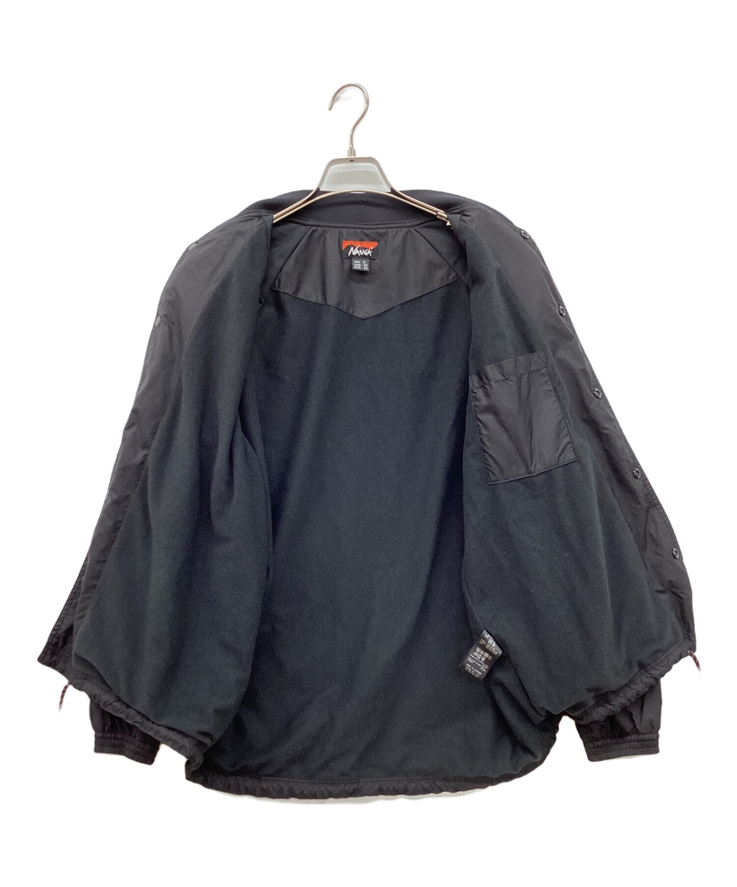 中古・古着通販】NANGA (ナンガ) リブカラーコーチジャケット ブラック 