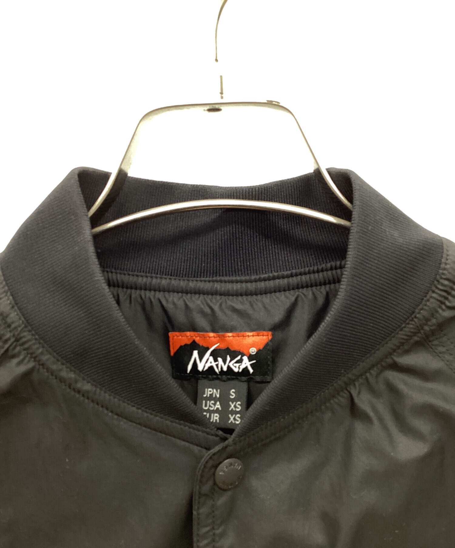 中古・古着通販】NANGA (ナンガ) リブカラーコーチジャケット ブラック 