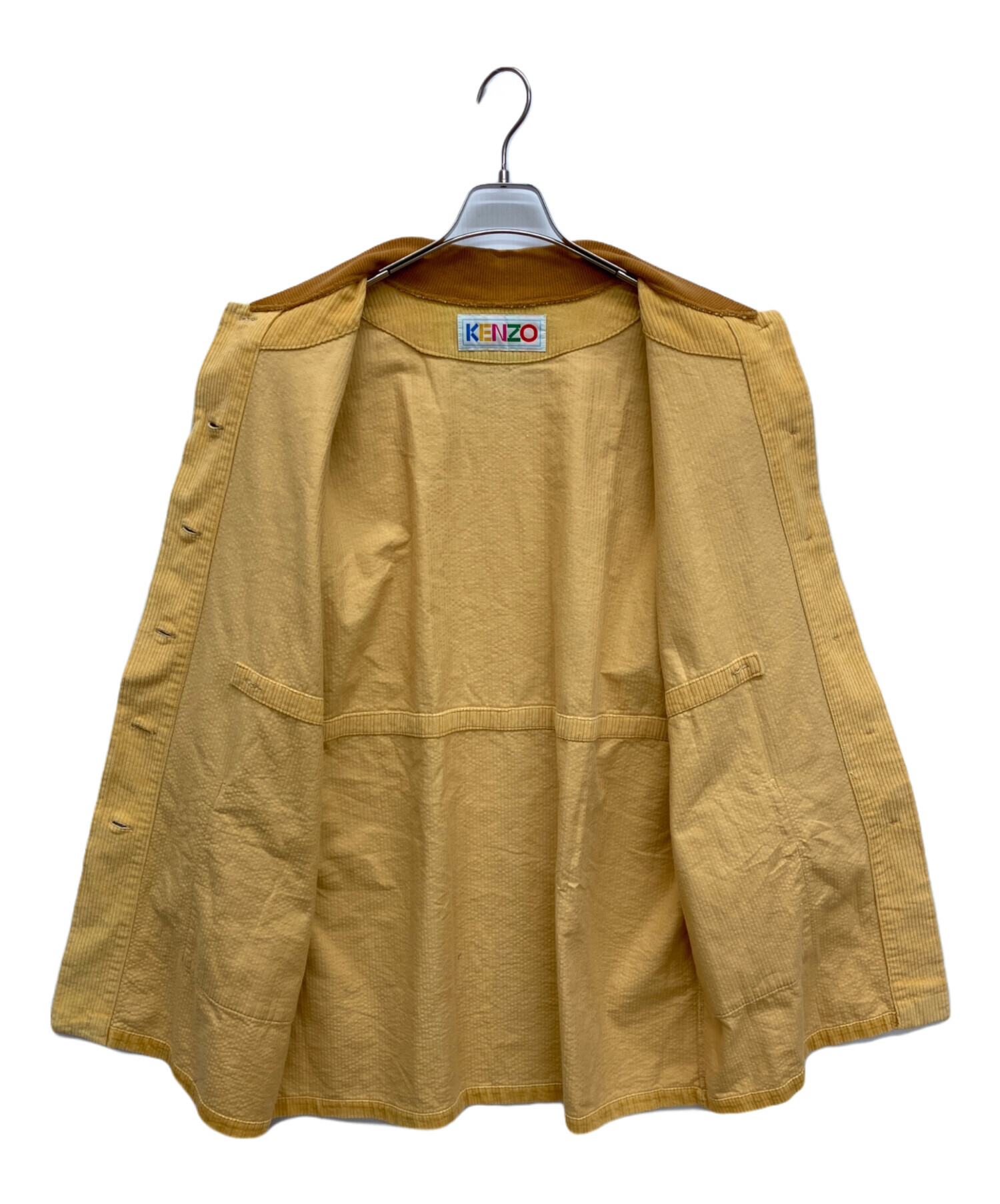 中古・古着通販】KENZO (ケンゾー) コーデュロイコート イエロー