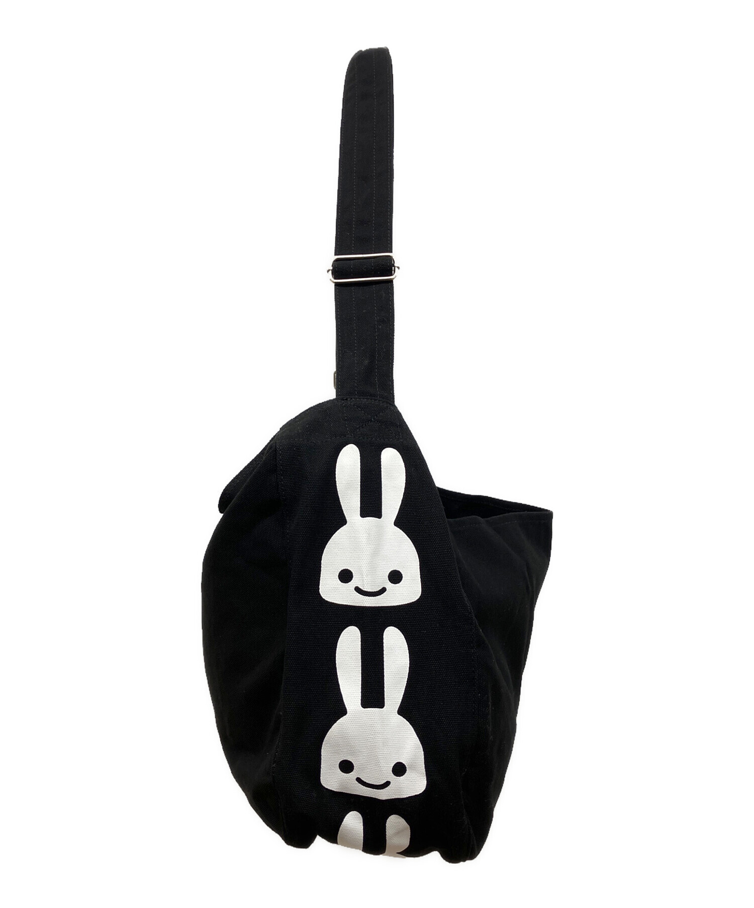 中古・古着通販】CUNE (キューン) プリント2WAYバッグ ウサギ ブラック