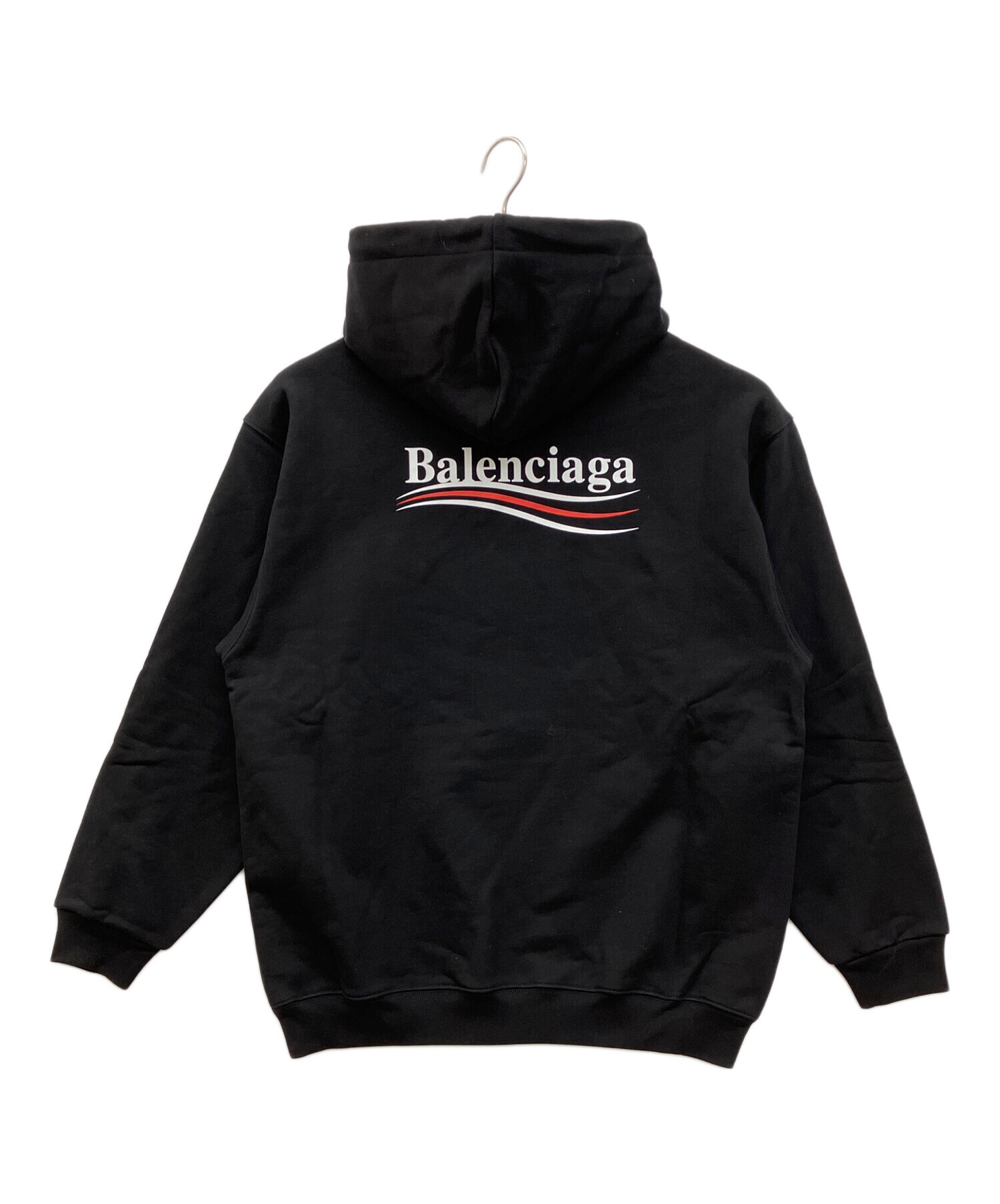 【美品】BALENCIAGA バレンシアガ ロゴプリント付パーカー 中古・古着通販】BALENCIAGA (バレンシアガ) BALENCIAGA 21AWプリント