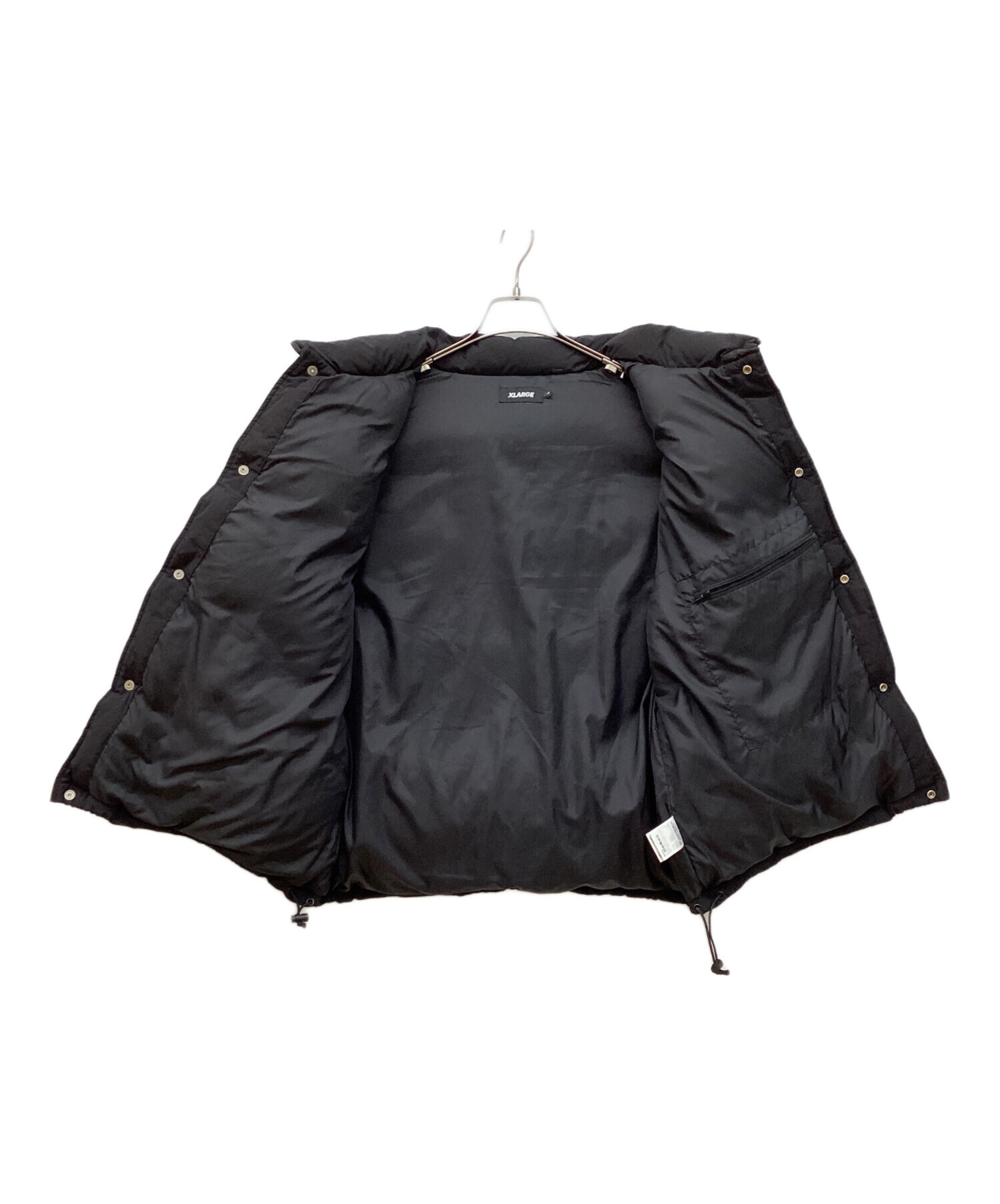XLARGE ブラック ダウンベスト L 【公式通販】