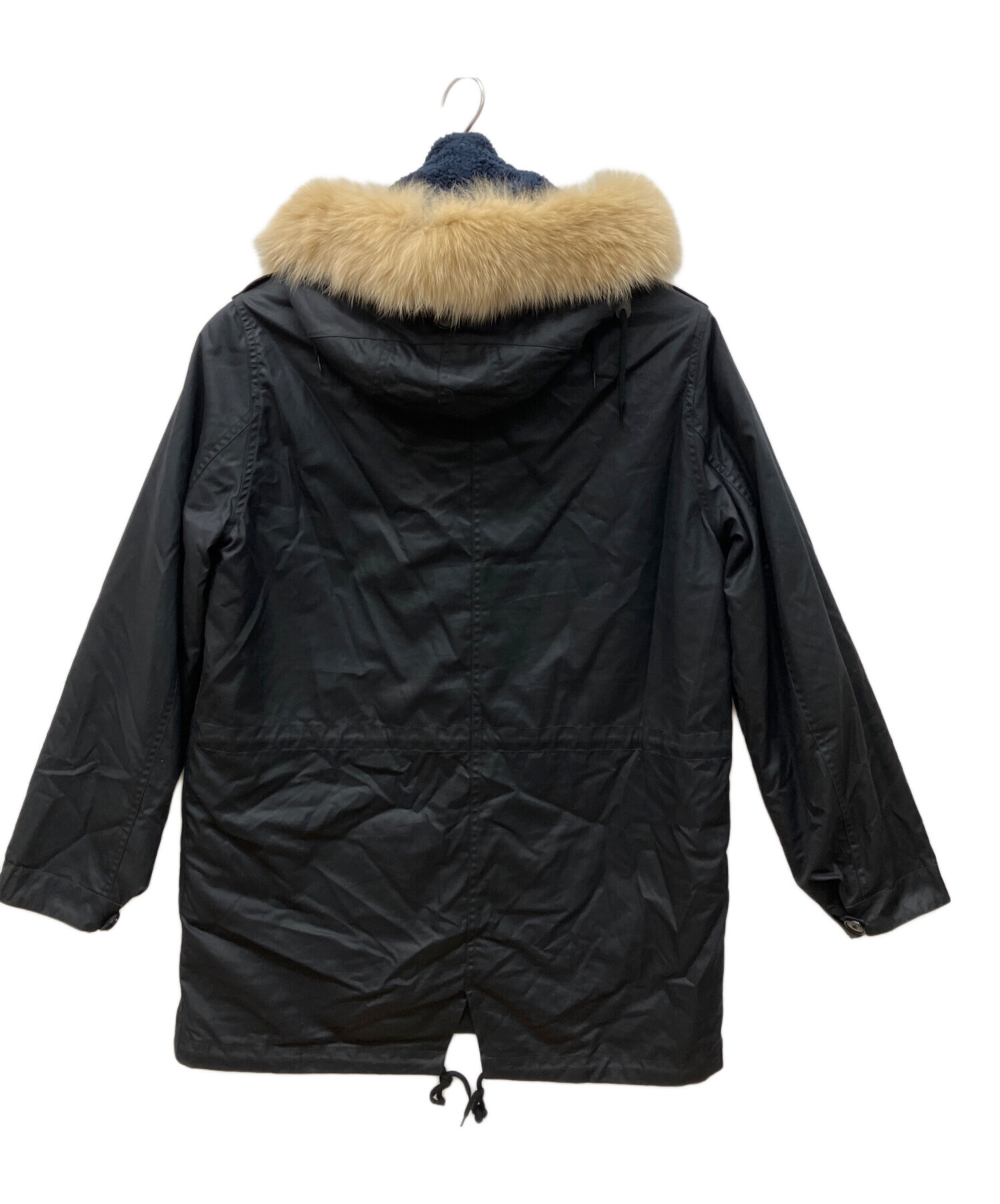 中古・古着通販】A.P.C. (アーペーセー) ファー付コート ブラック