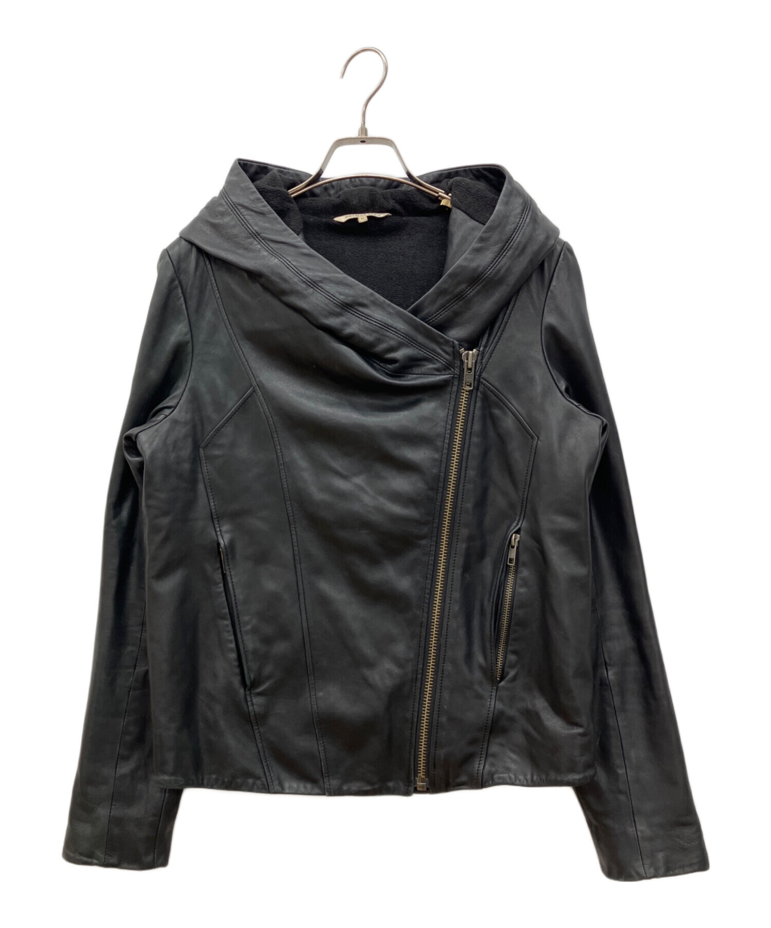 専用HELMUT LANG ヘルムートラング レザージャケット 牛革 X3687 中古・古着通販】HELMUT LANG (ヘルムートラング) ラムスキンフーディ