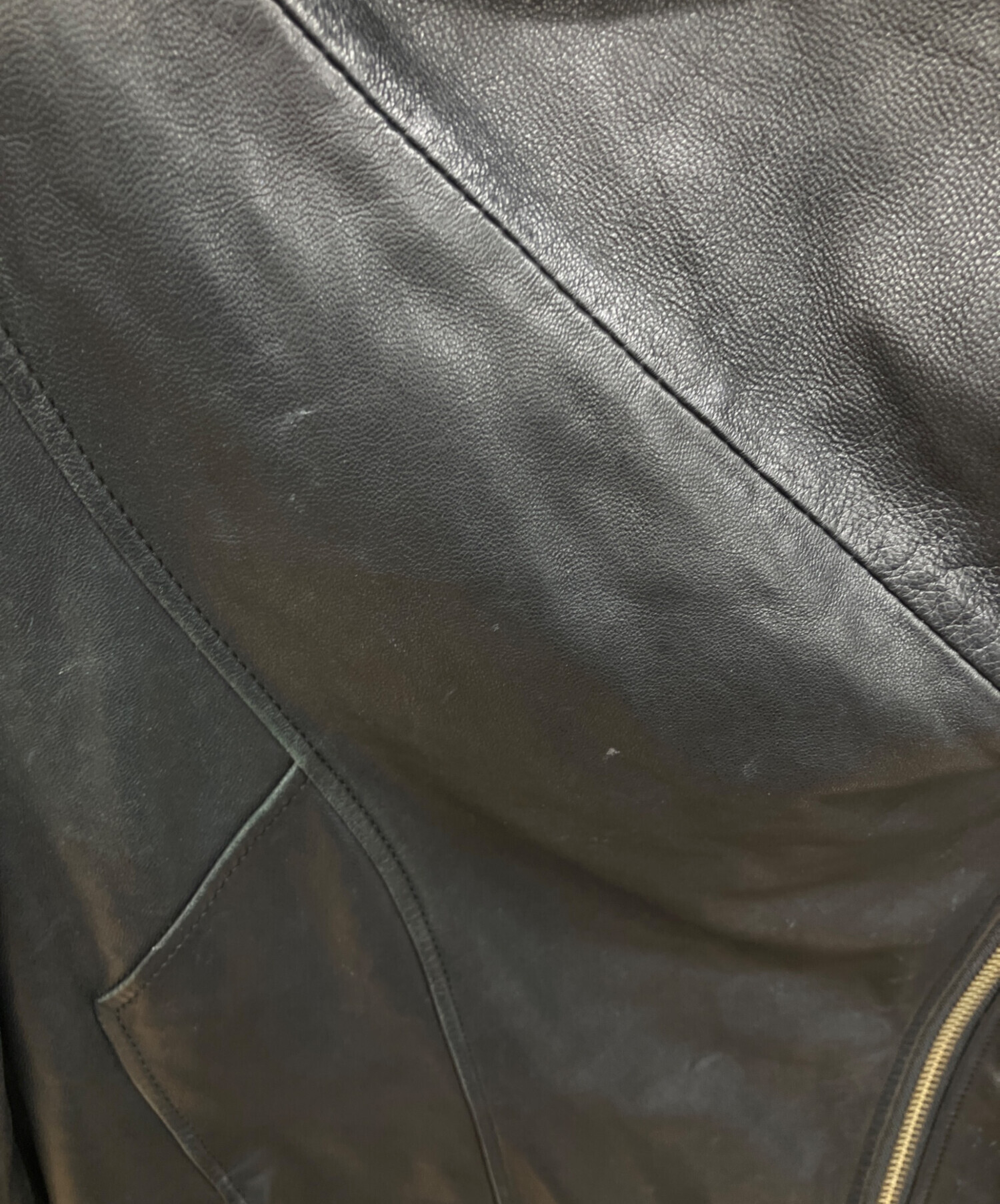 中古・古着通販】HELMUT LANG (ヘルムートラング) ラムスキンフーディ 中古・古着通販】HELMUT LANG (ヘルムートラング) ラムスキンフーディ