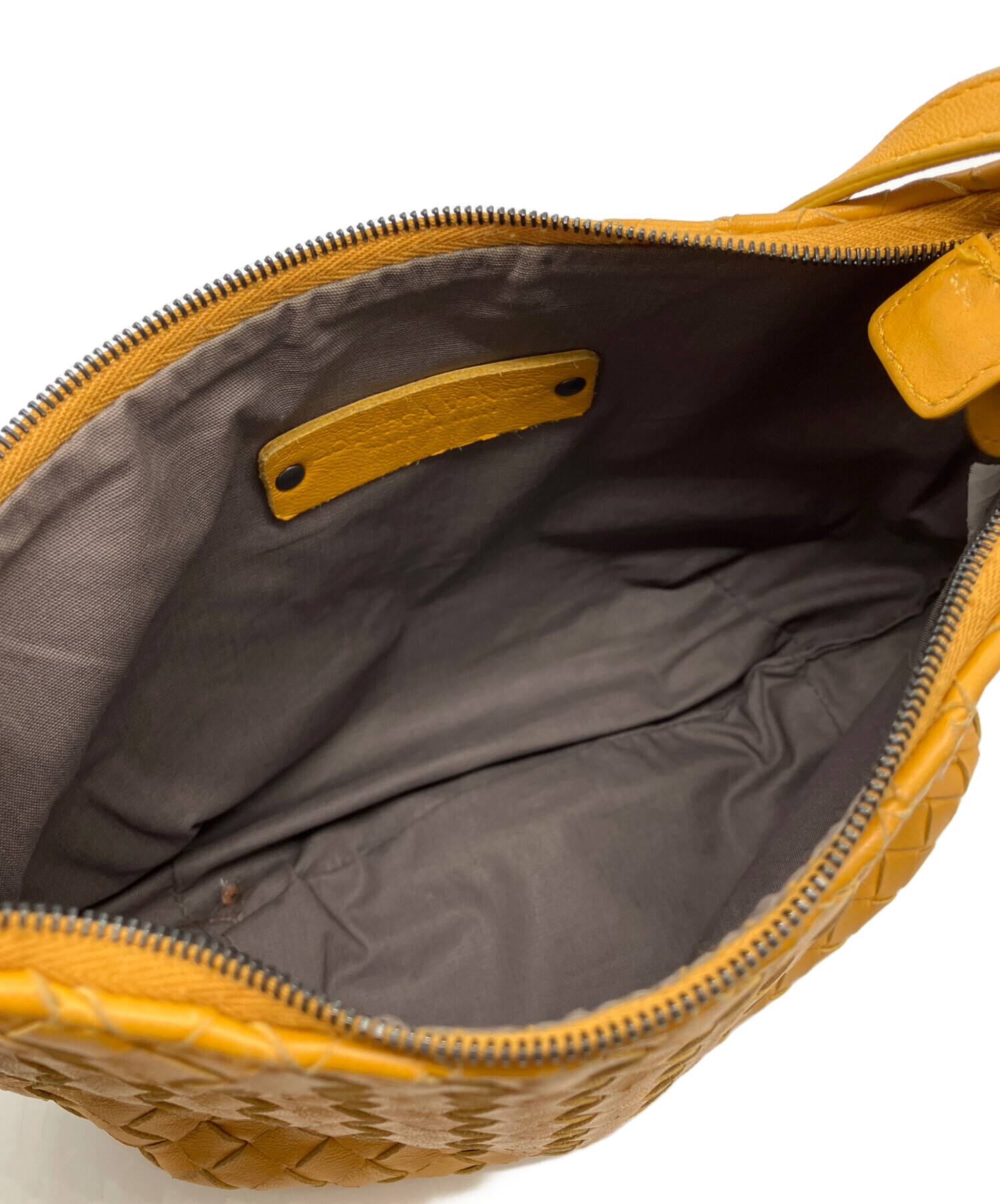 BOTTGAVENETA イントレチャート ハンドバッグ　イエロー レザー ボッテガヴェネタ BOTTEGAVENETA ハンドバッグ イントレチャート