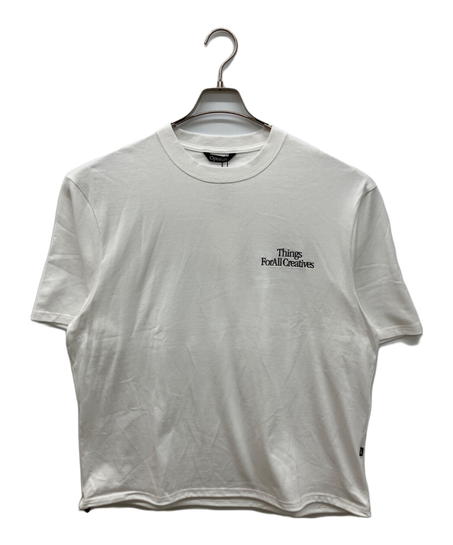 オプトスタフ optstuff L/S TEE Mサイズ 中古・古着通販】opt stuff (オプトスタフ) プリントTシャツ ロゴ T
