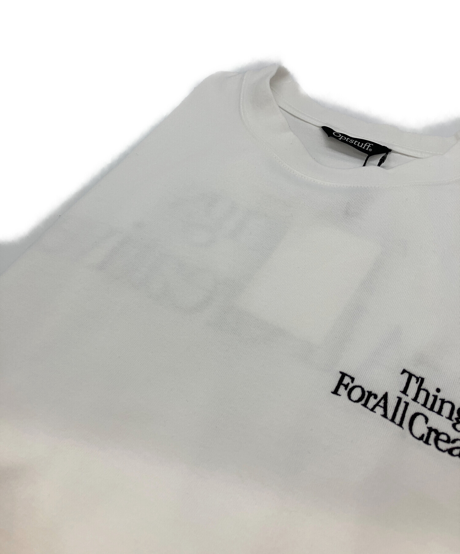 中古・古着通販】opt stuff (オプトスタフ) プリントTシャツ ロゴ T
