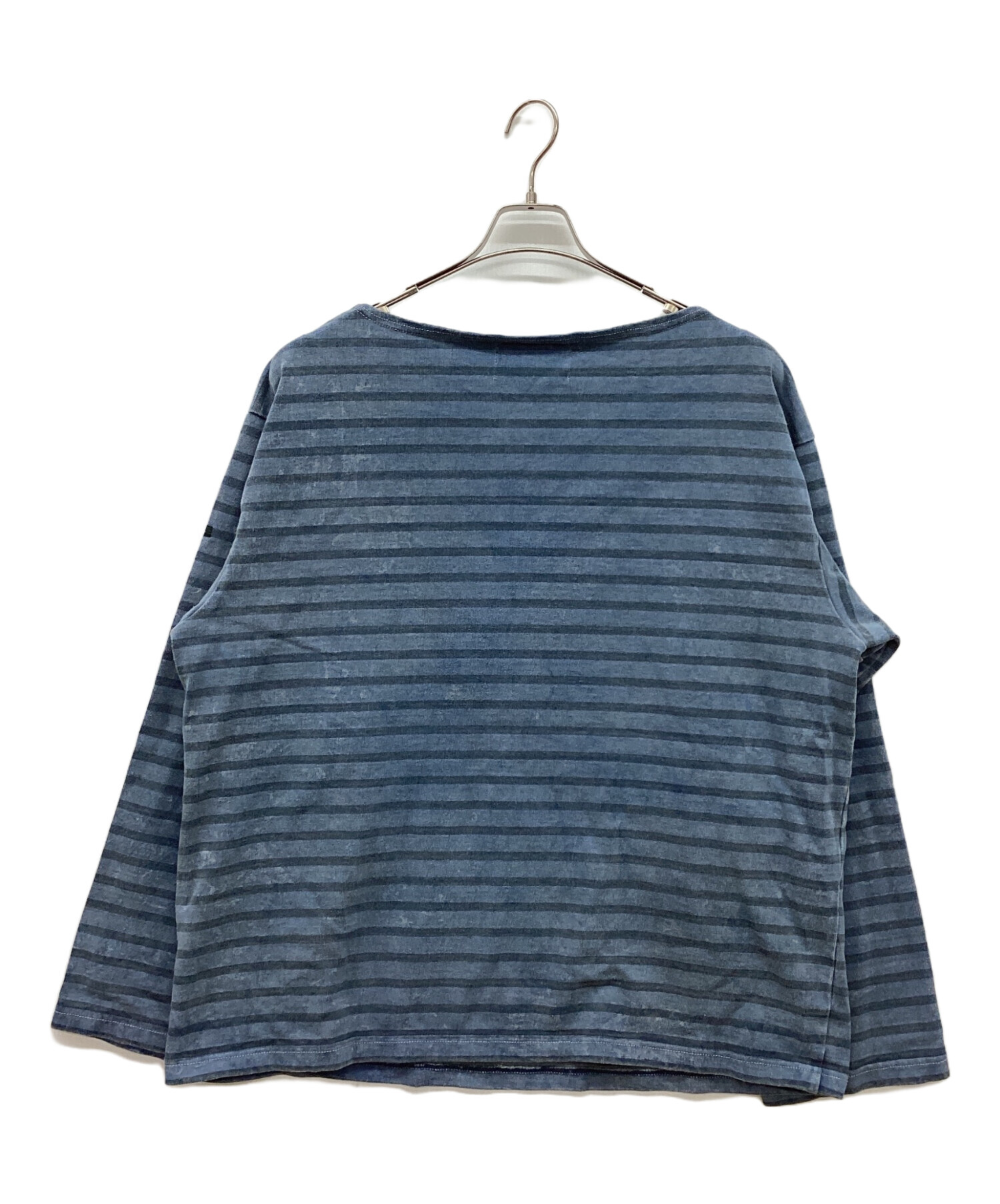 新品未使用　ウティ　バスクシャツ　2 中古・古着通販】OUTIL (ウティ) バスクシャツ ブルー サイズ:2