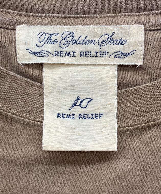 中古・古着通販】REMI RELIEF (レミレリーフ) DALLAS Tシャツ ブラウン