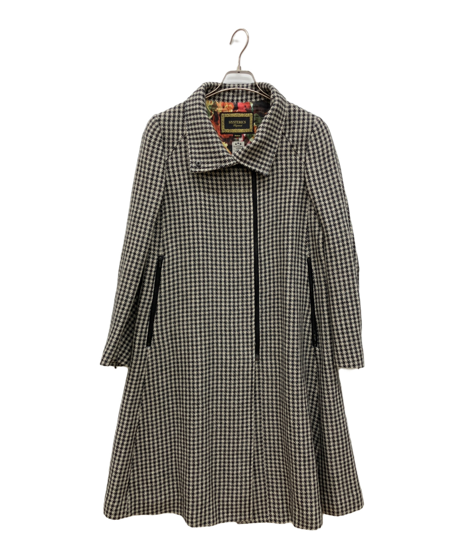 中古・古着通販】hysterics (ヒステリックス) 千鳥格子柄ロングコート