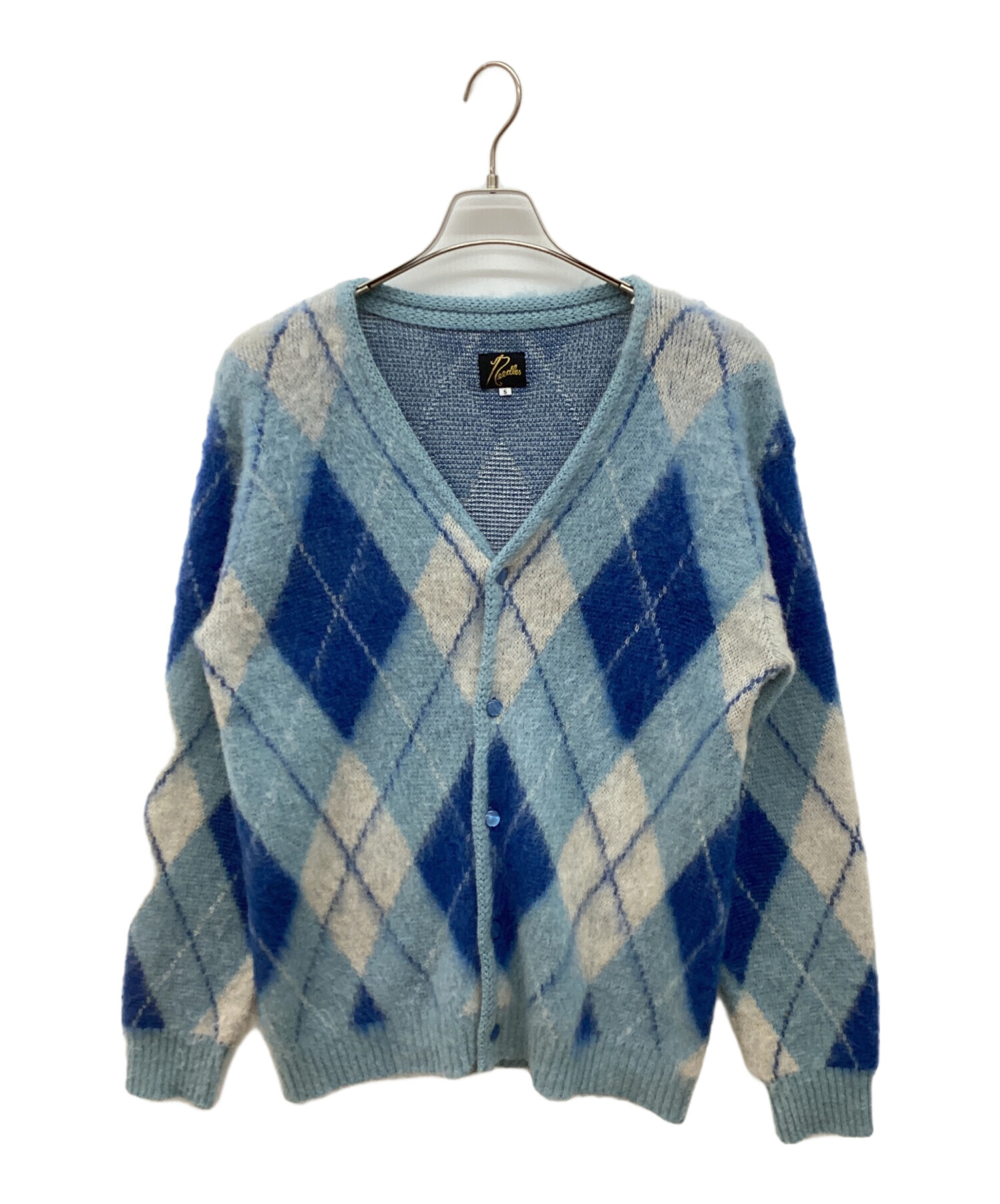 needles アーガイル柄モヘアカーディガン　Ｌ 中古・古着通販】Needles (ニードルズ) Mohair Cardigan - Argyle