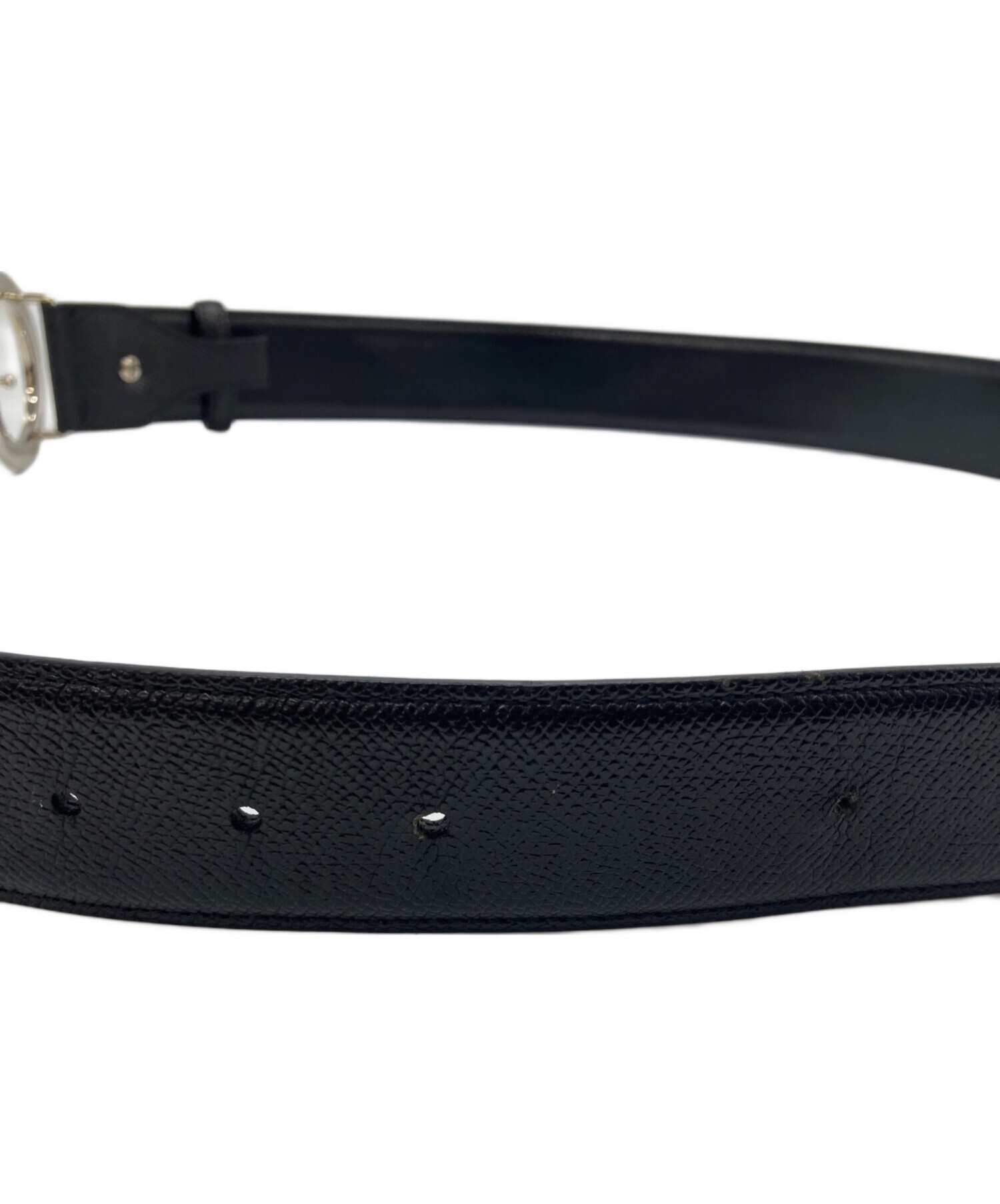 新品未使用 BVLGARI サークルロゴ バックル ベルト ブラック 中古・古着通販】BVLGARI (ブルガリ) LOMEEA サークルバックルベルト