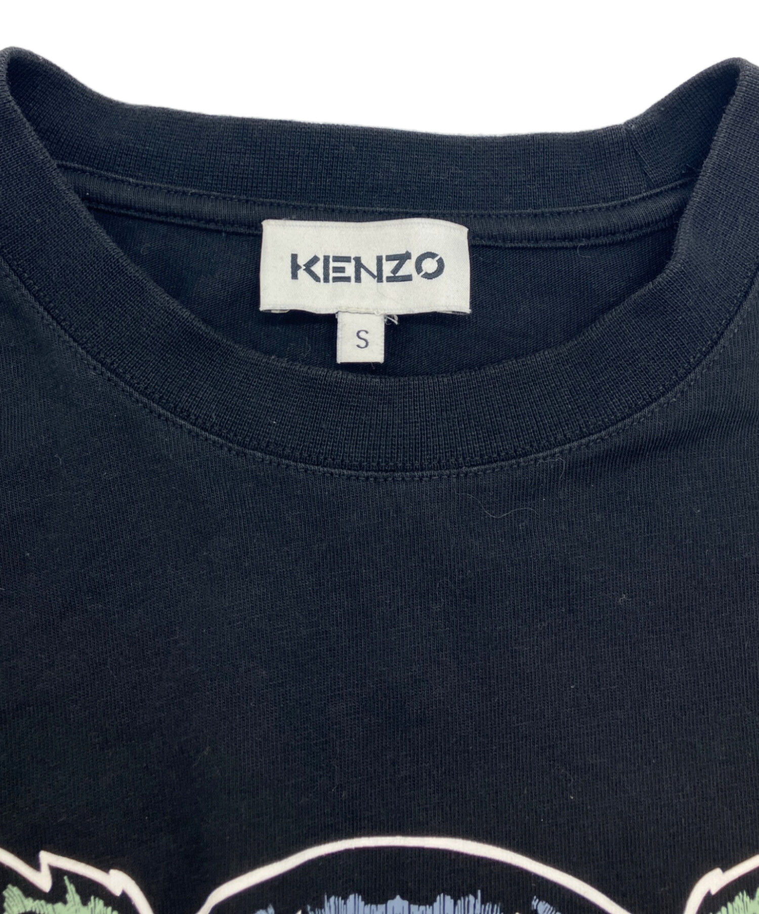 中古・古着通販】KENZO (ケンゾー) タイガープリントTシャツ ブラック 