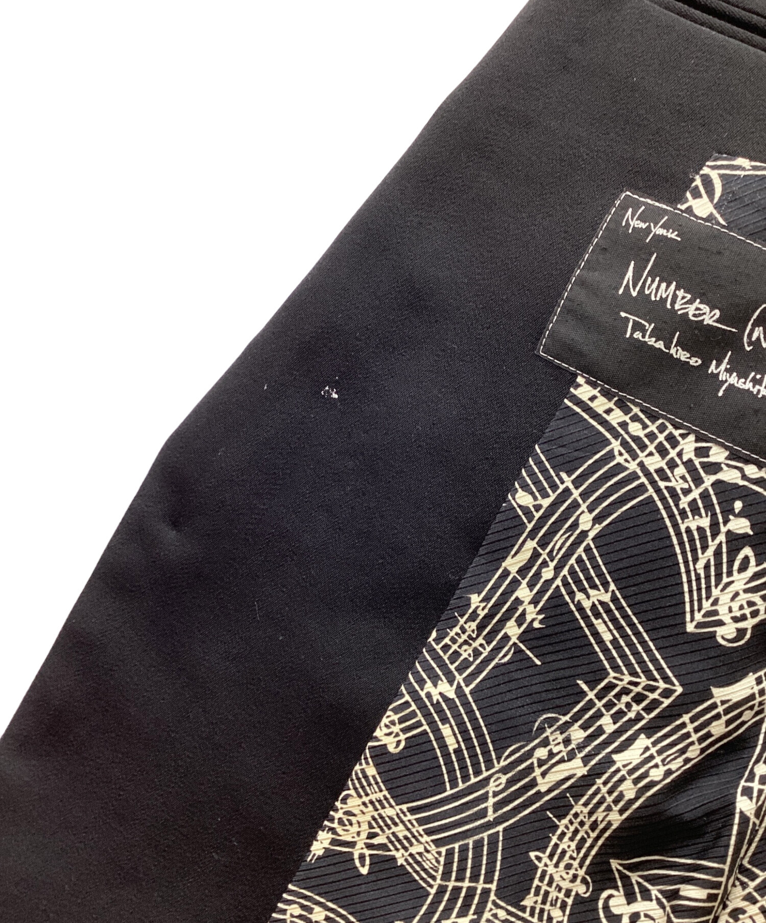 中古・古着通販】NUMBER (N)INE (ナンバーナイン) 07SS裏地音符柄