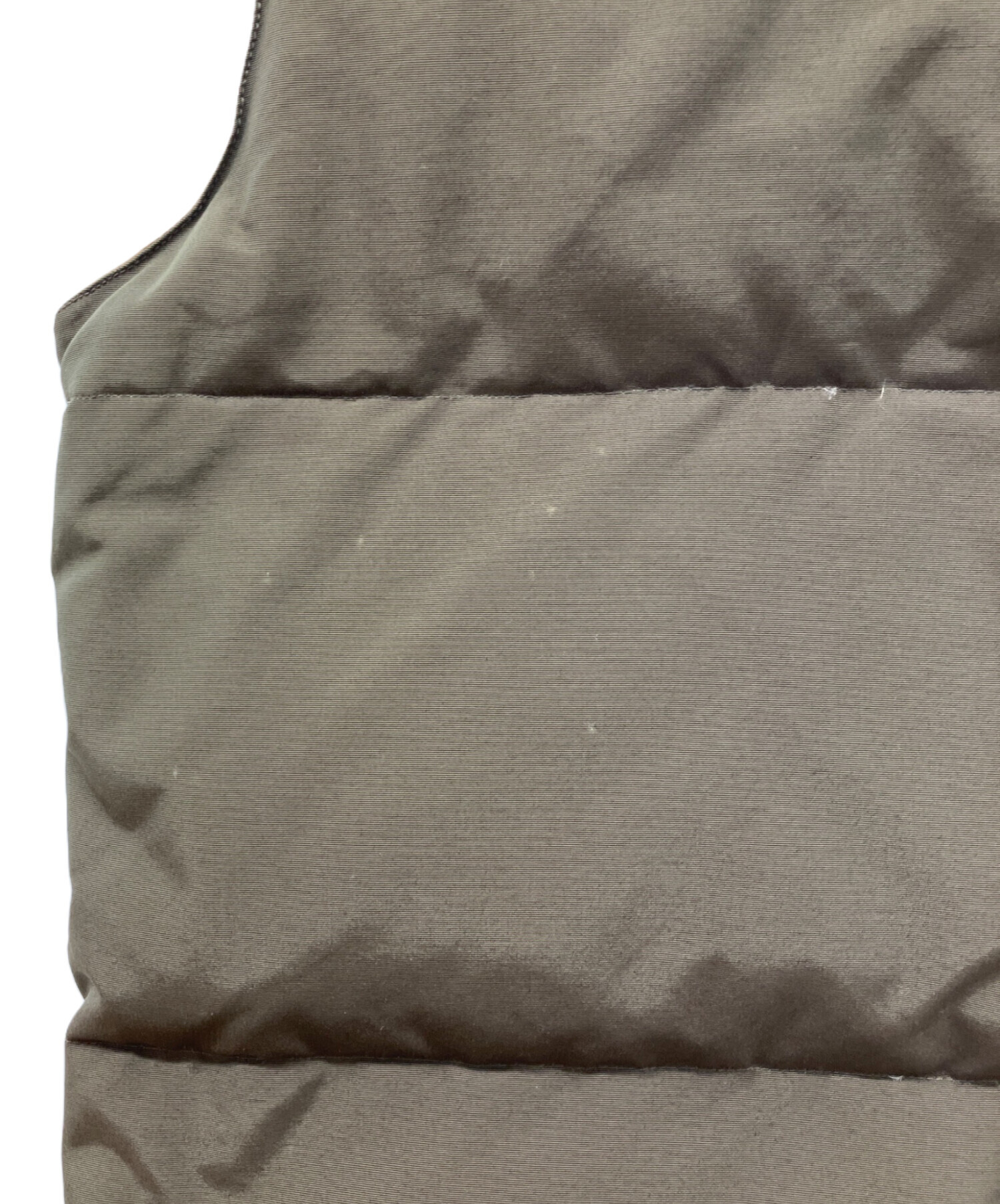 美品！！SugerCaneオリーブ色レザーヨークダウンベスト　M SC11385 SUGAR CANE シュガーケーン ダウンベスト Sugar Cane レザーヨーク