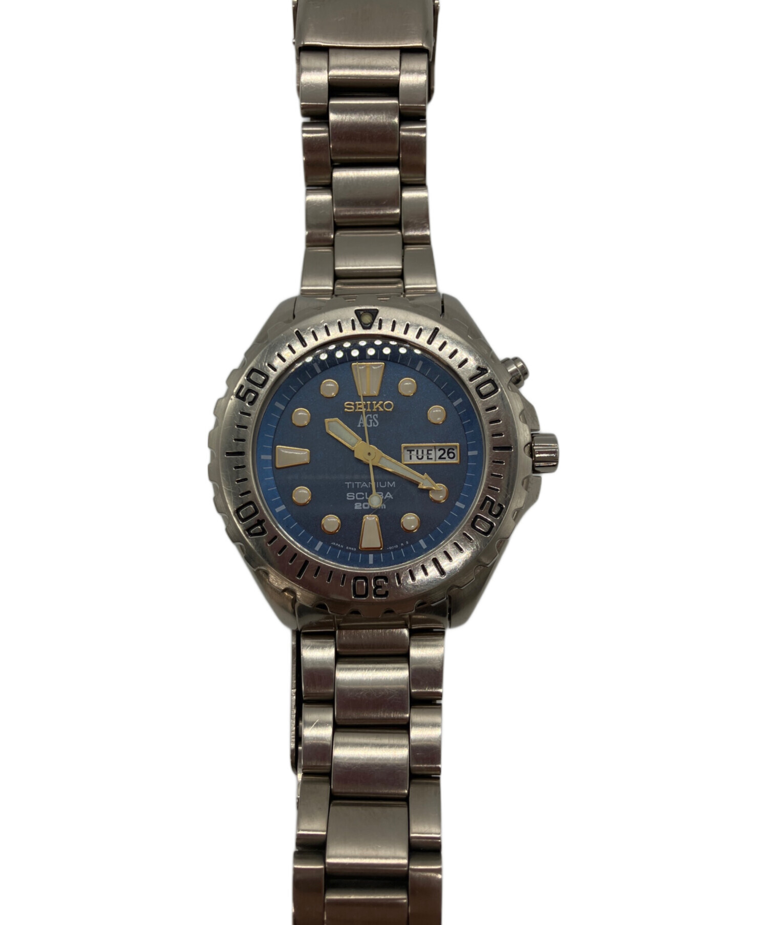 中古・古着通販】SEIKO (セイコー) ダイバー AGS SCUBA 200m 腕時計