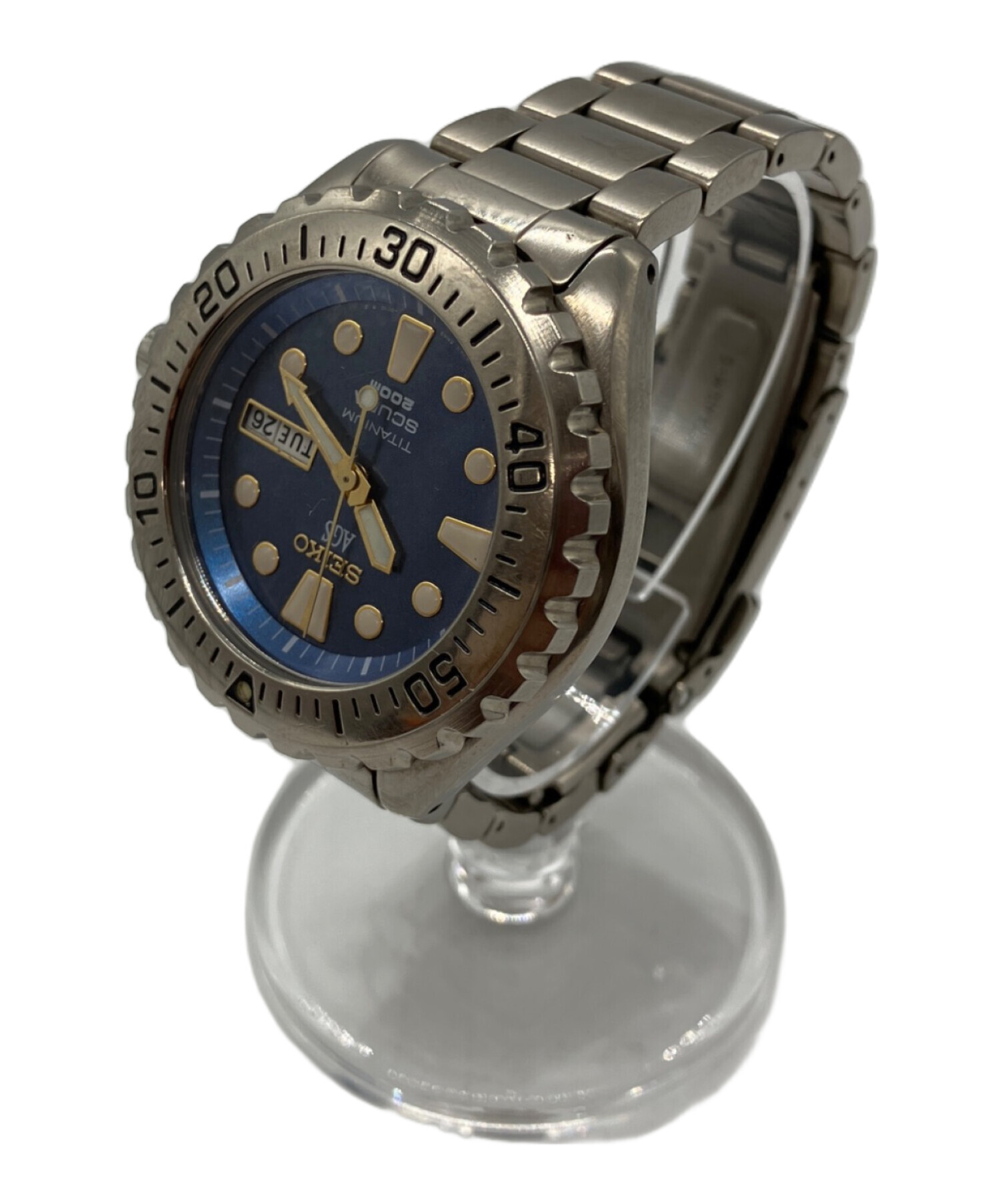 【稼働】SEIKO AGS SCUBA 200M 腕時計 メンズ ダイバー 中古・古着通販】SEIKO (セイコー) ダイバー AGS SCUBA 200m 腕時計