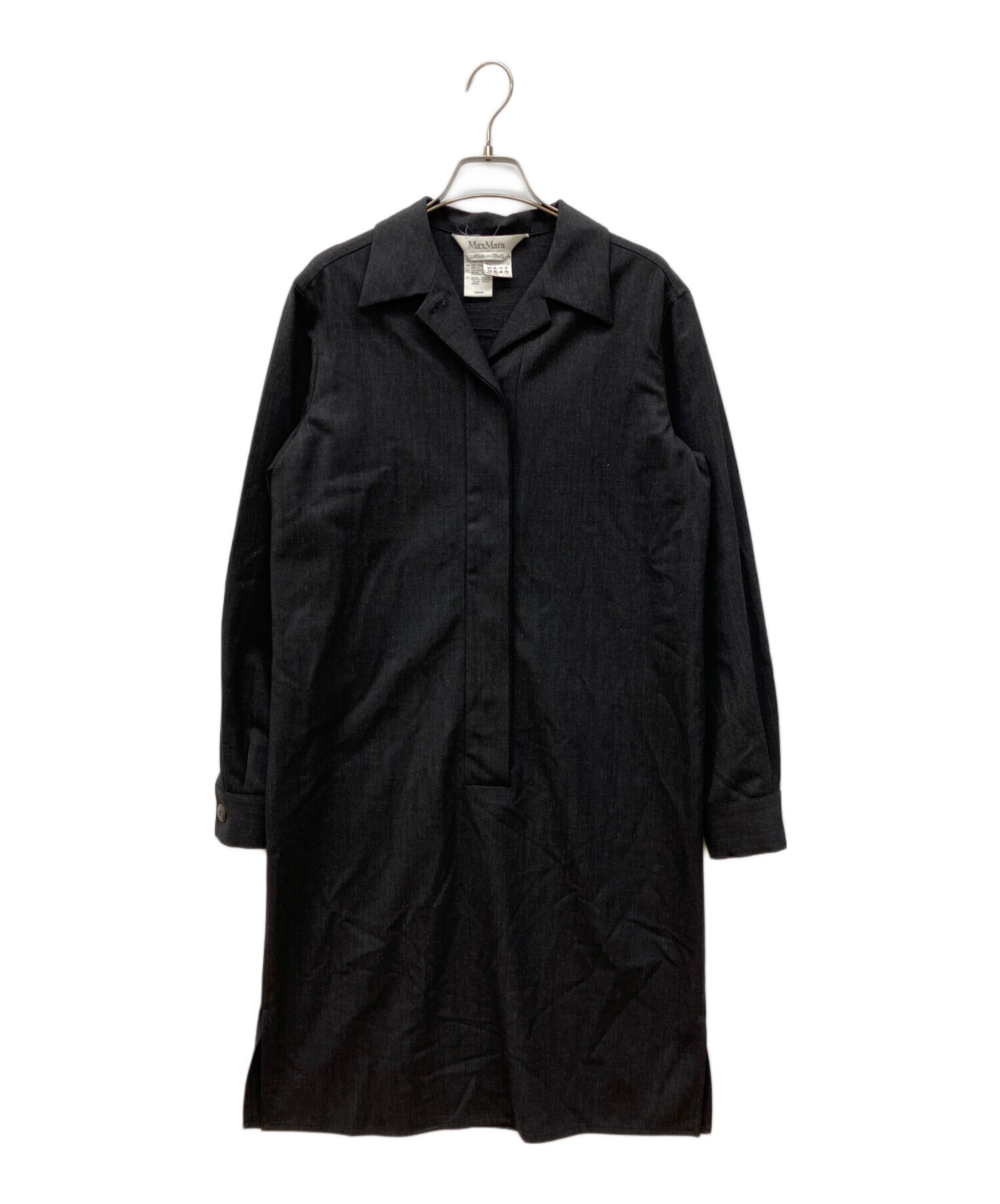 中古・古着通販】MaxMara (マックスマーラ) ウール比翼シャツ