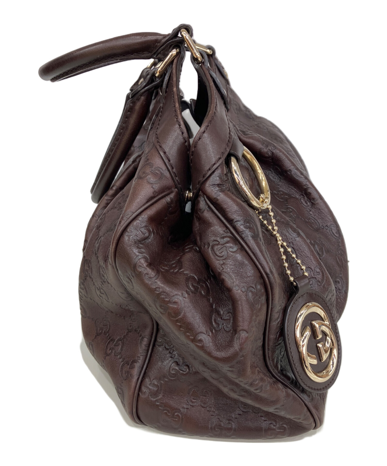 GUCCI グッチ シマ レザー トートバッグ ダークブラウン GUCCI グッチ シマ レザー トートバッグ ダークブラウン 楽天市場