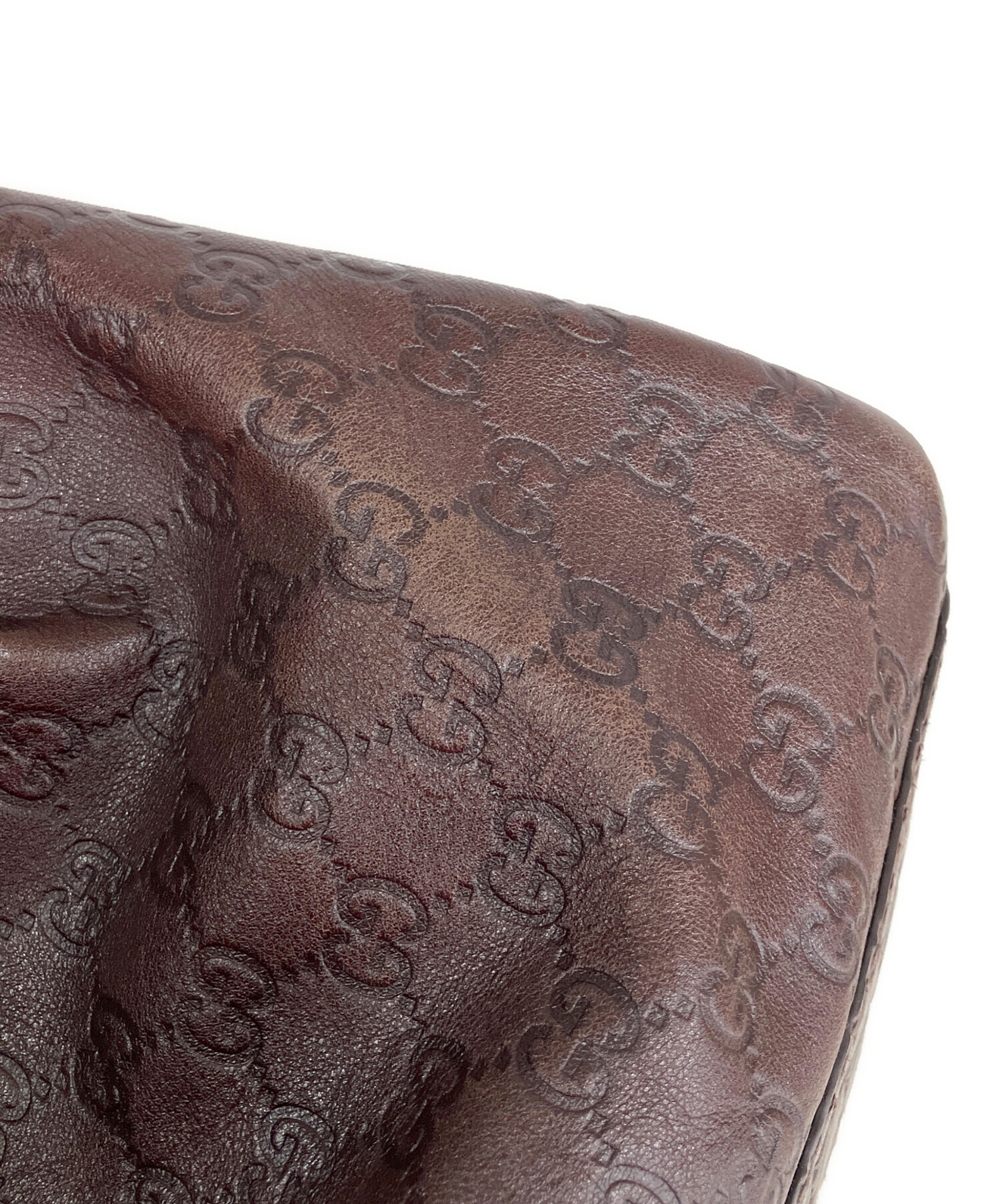 中古・古着通販】GUCCI (グッチ) グッチシマレザートートバッグ