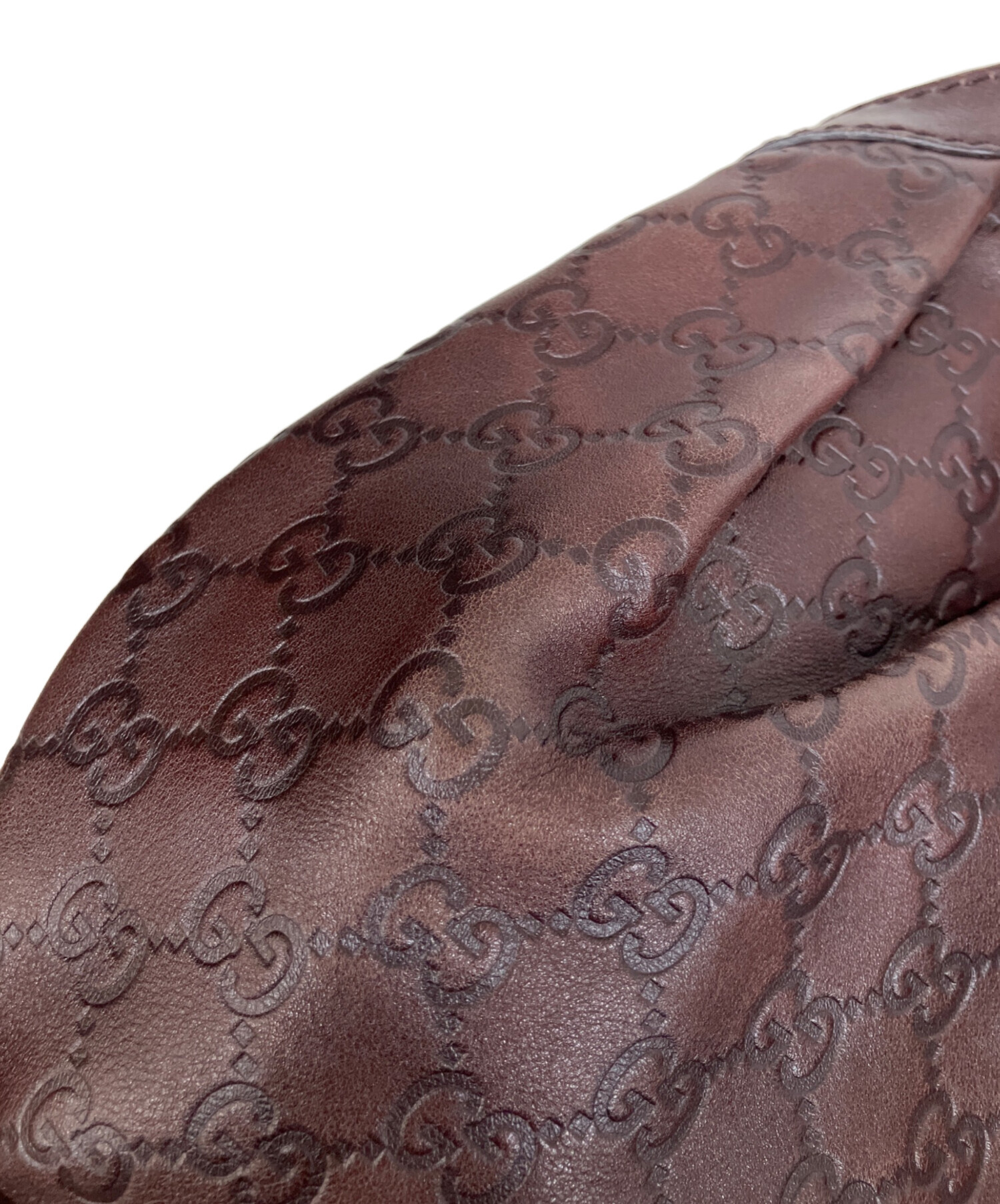 中古・古着通販】GUCCI (グッチ) グッチシマレザートートバッグ