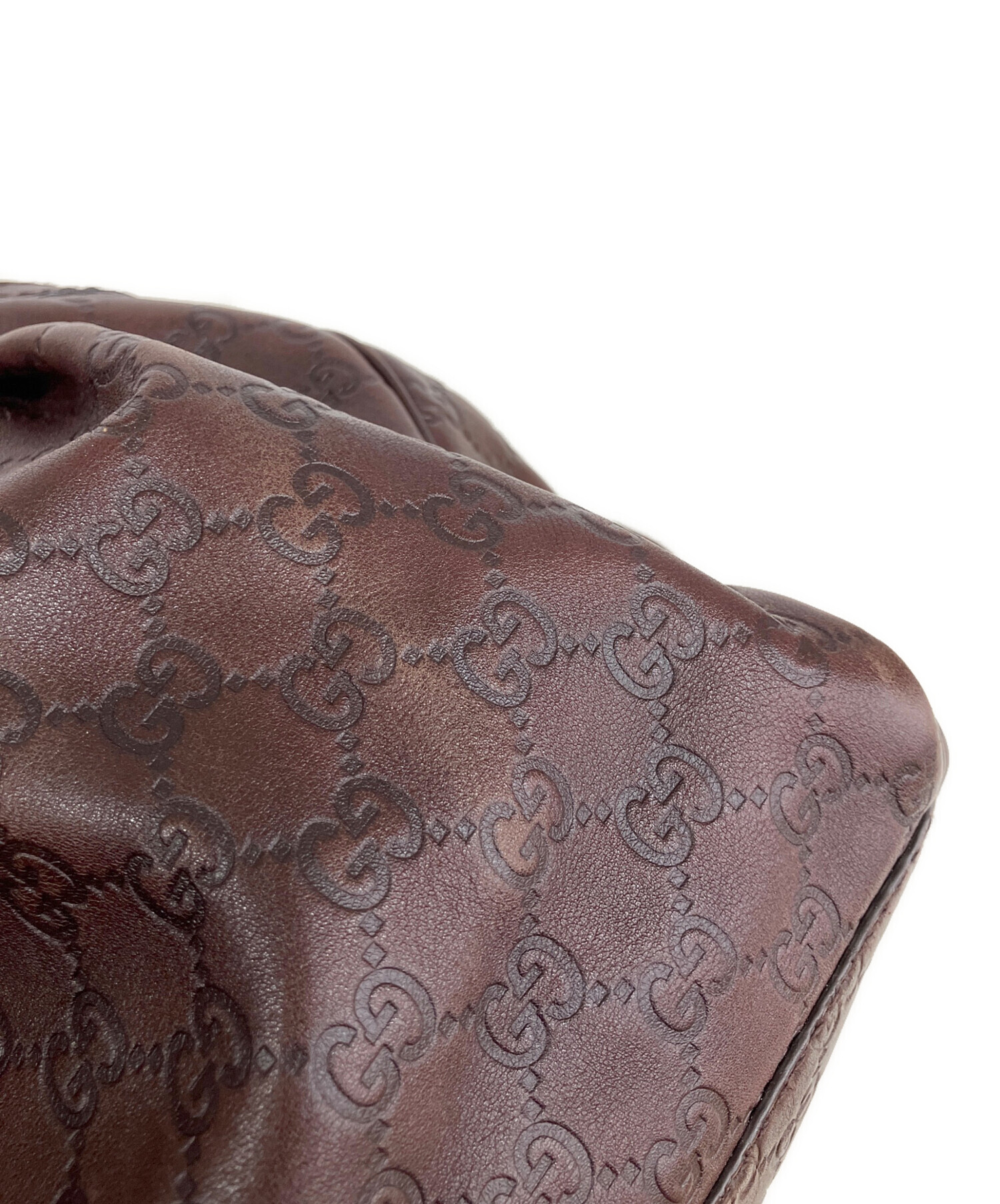 中古・古着通販】GUCCI (グッチ) グッチシマレザートートバッグ