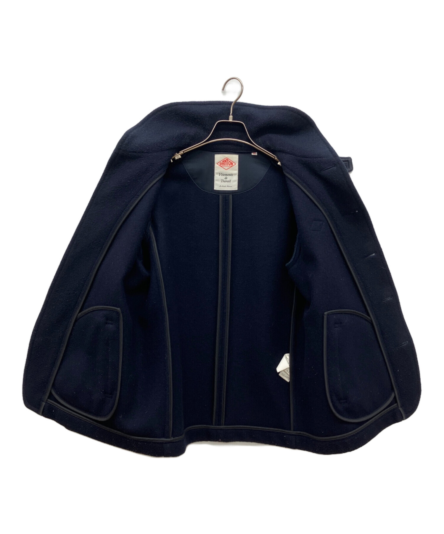 新品タグ付き✨【DANTON】丸襟ブルゾン コットン ネイビー 38サイズ 1290100004020_0608.jpg