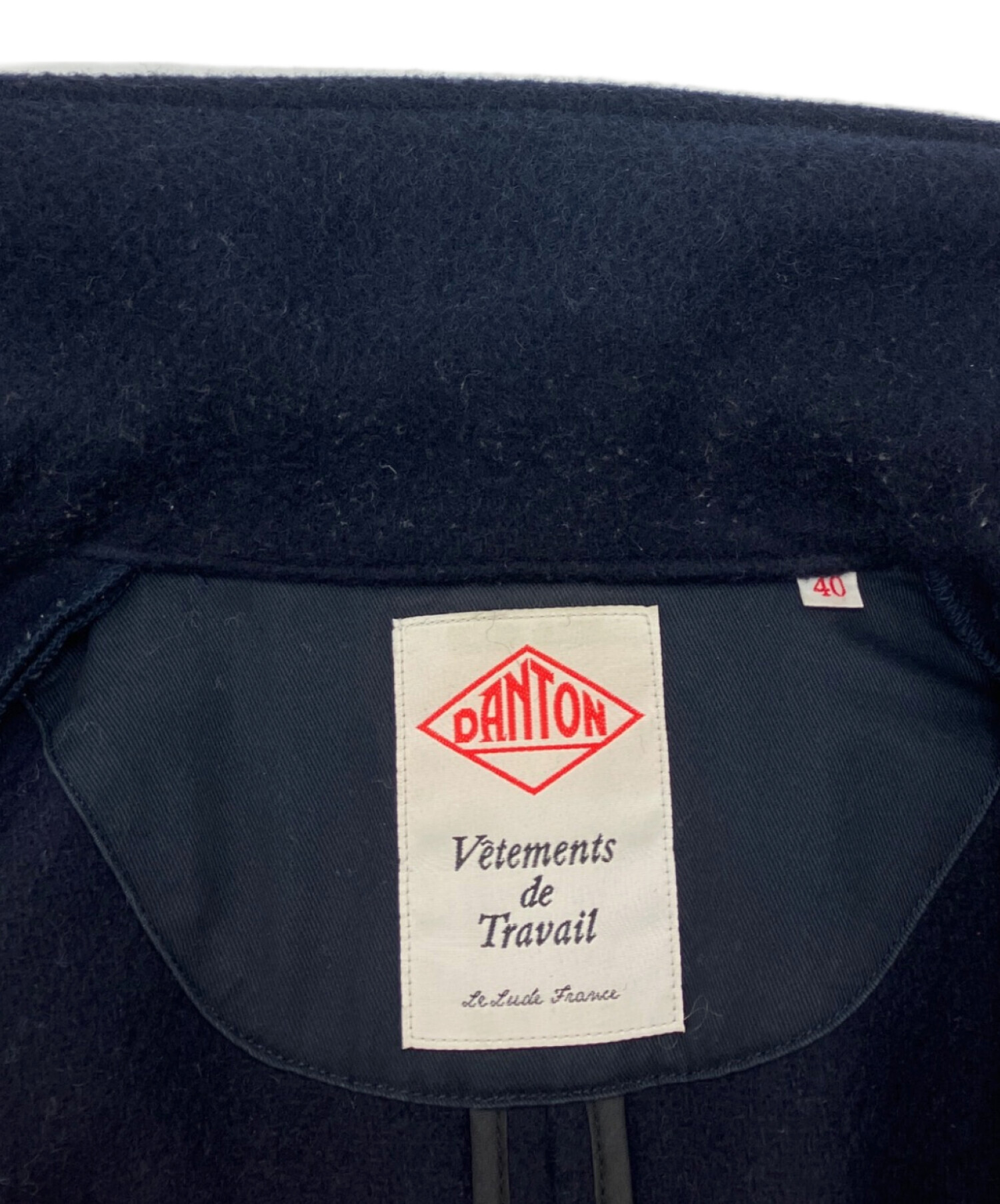 新品タグ付き✨【DANTON】丸襟ブルゾン コットン ネイビー 38サイズ 1290100004020_0608.jpg